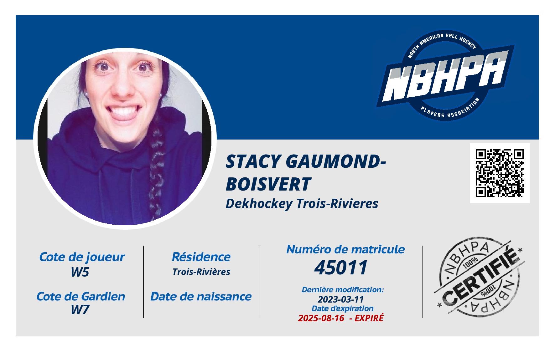 Stacy Gaumond-Boisvert