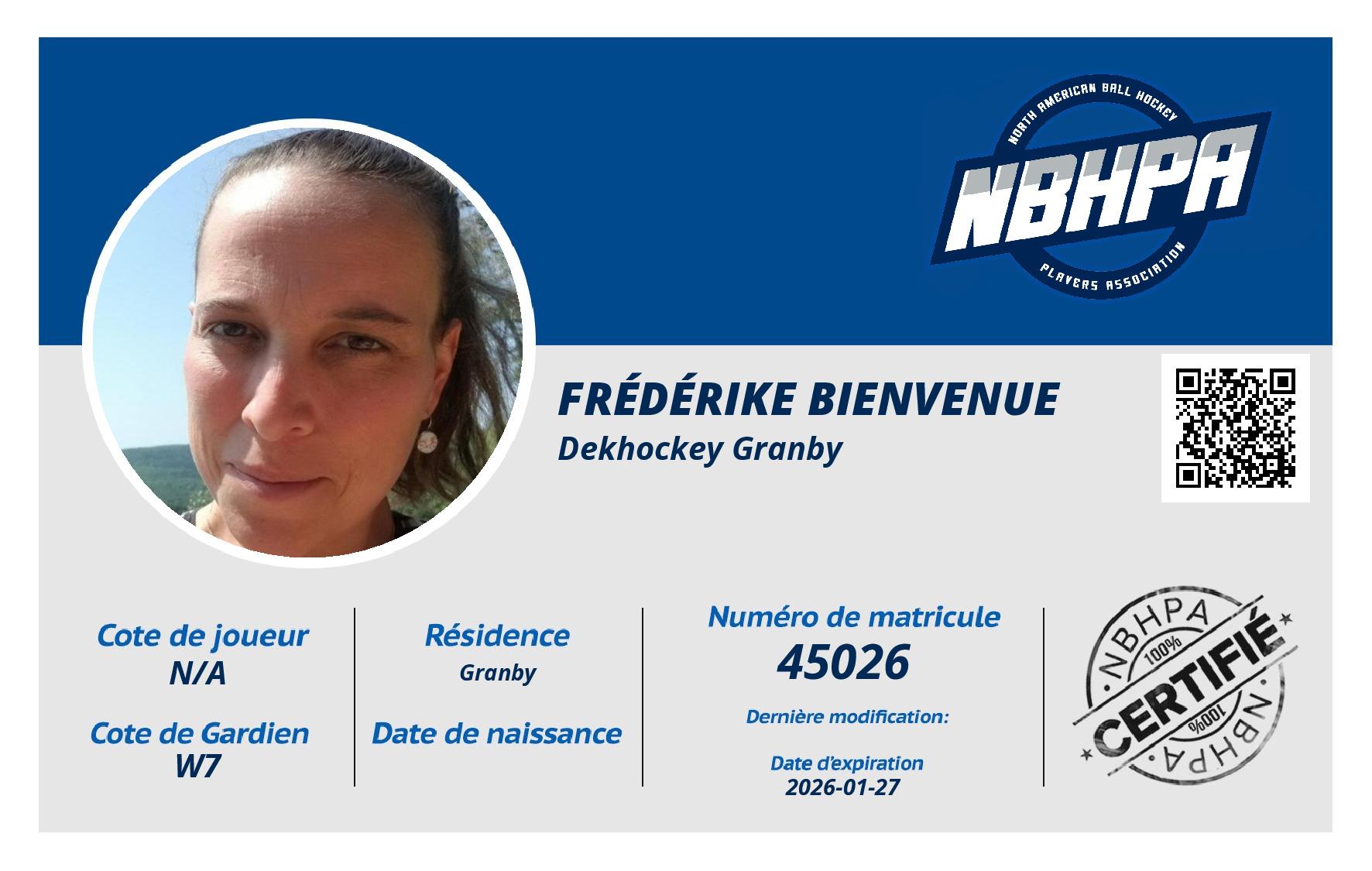 Frédérike Bienvenue
