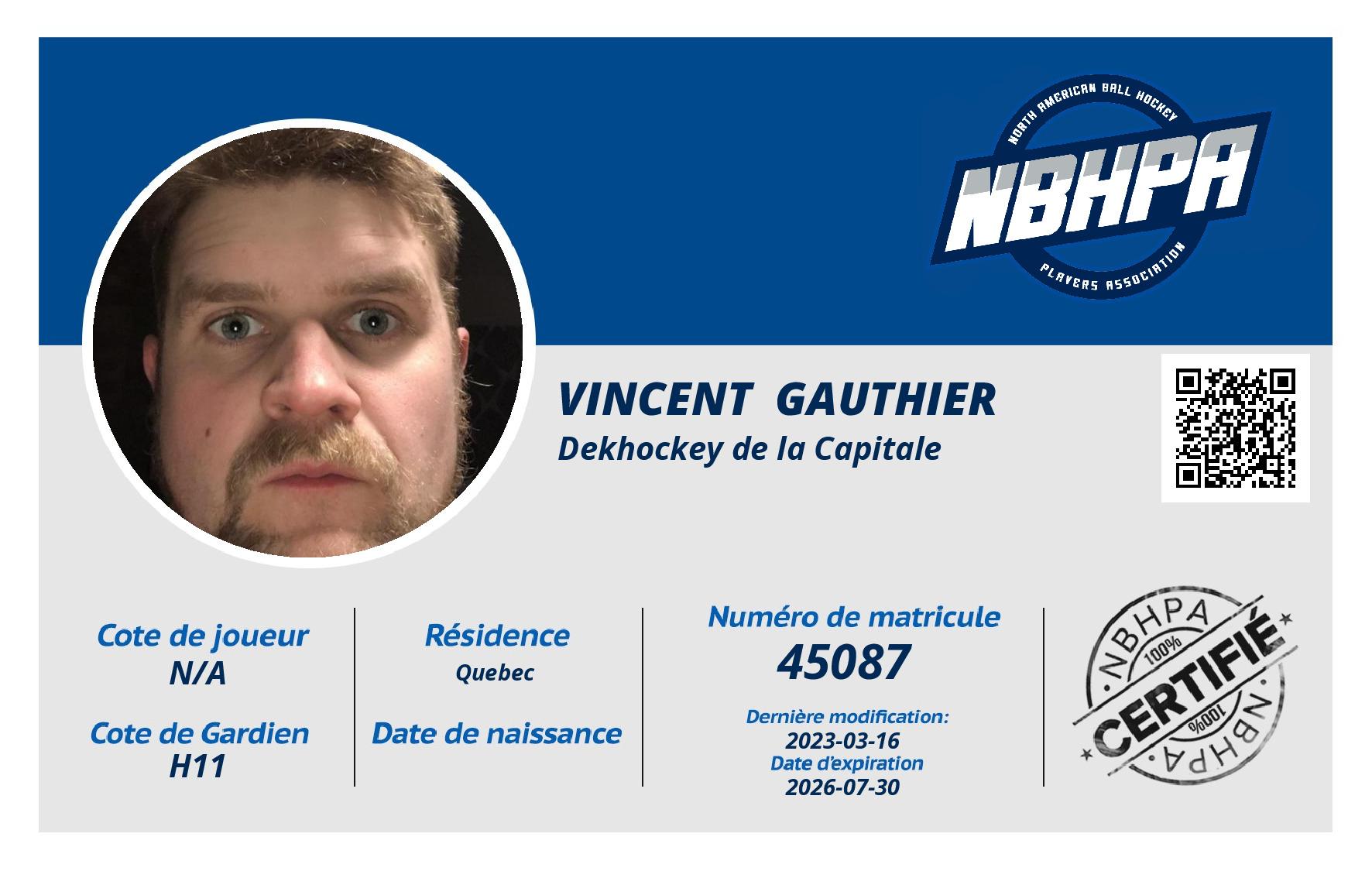 Vincent  Gauthier 