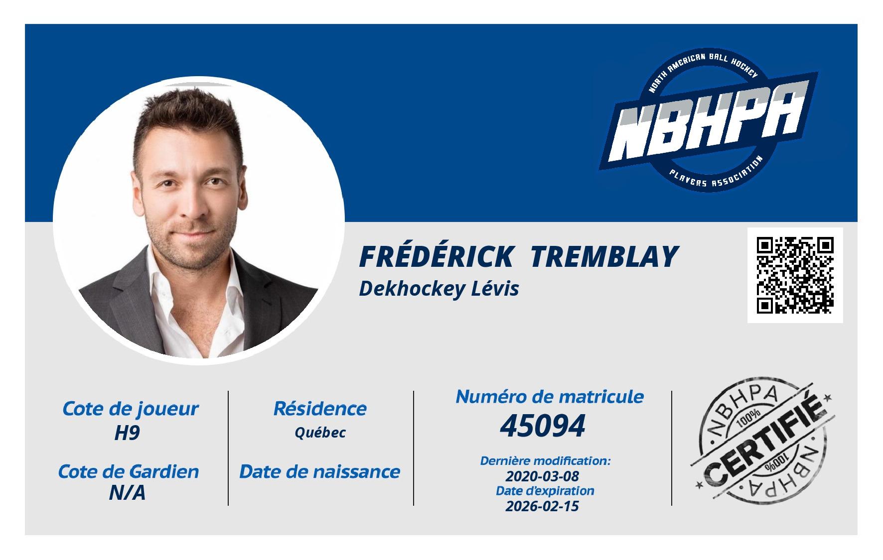 Frédérick  Tremblay 