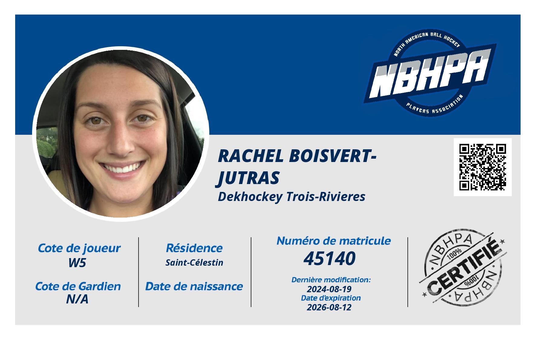 Rachel Boisvert-Jutras