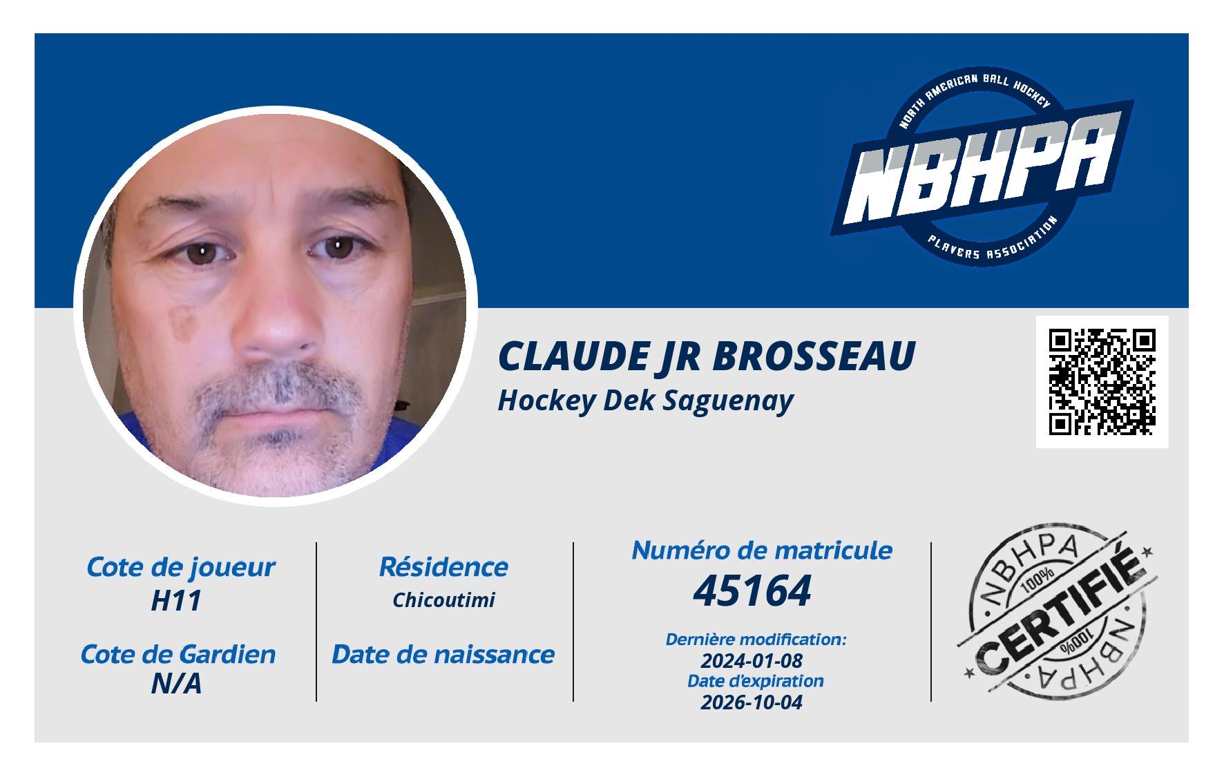 Claude jr Brosseau