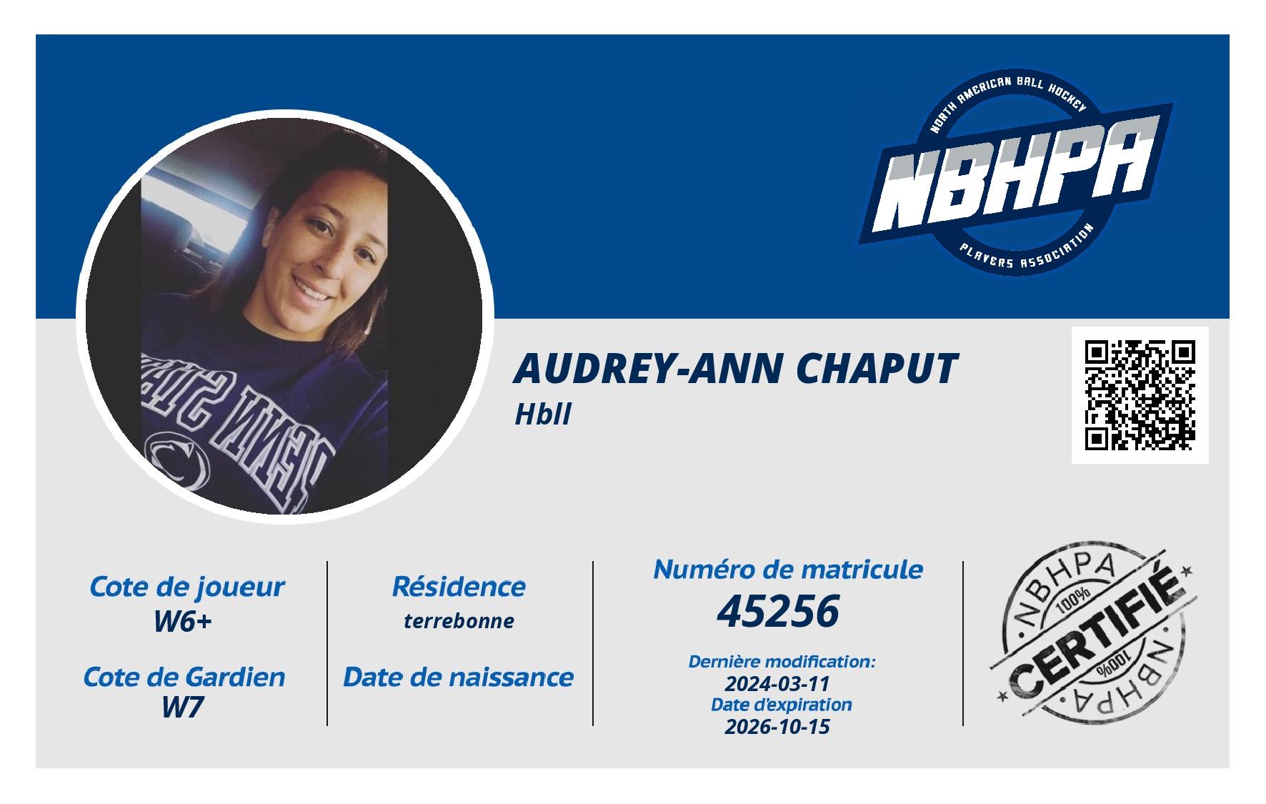 Audrey-Ann Chaput