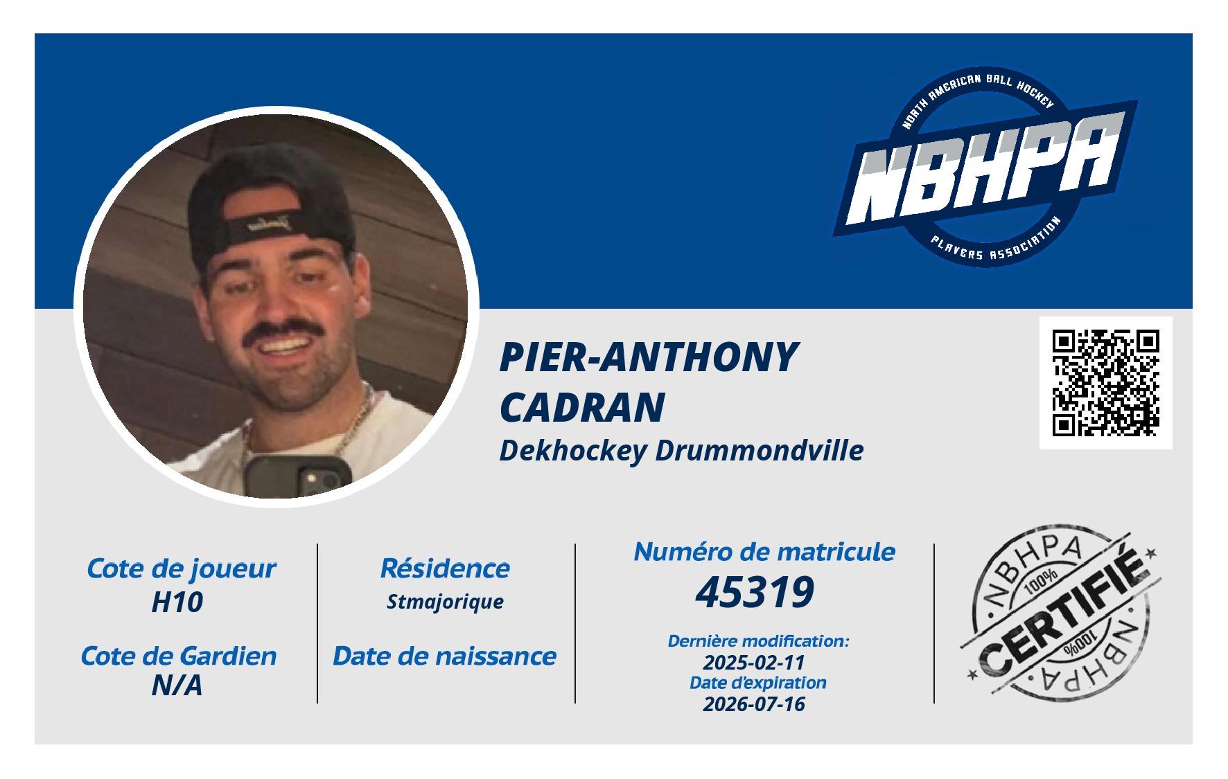 Pier-Anthony Cadran