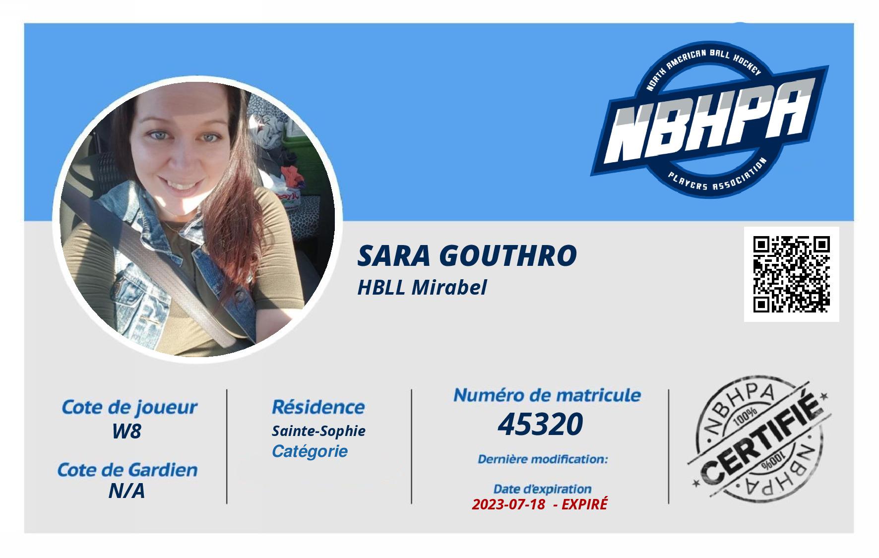 Sara Gouthro