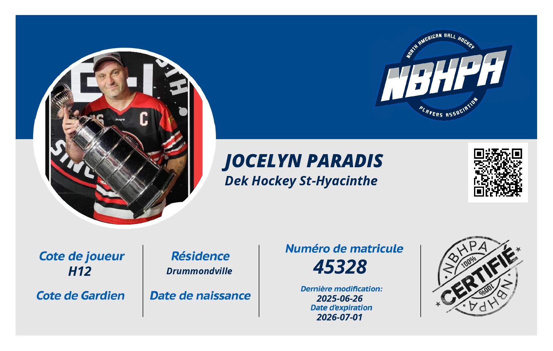 Jocelyn Paradis