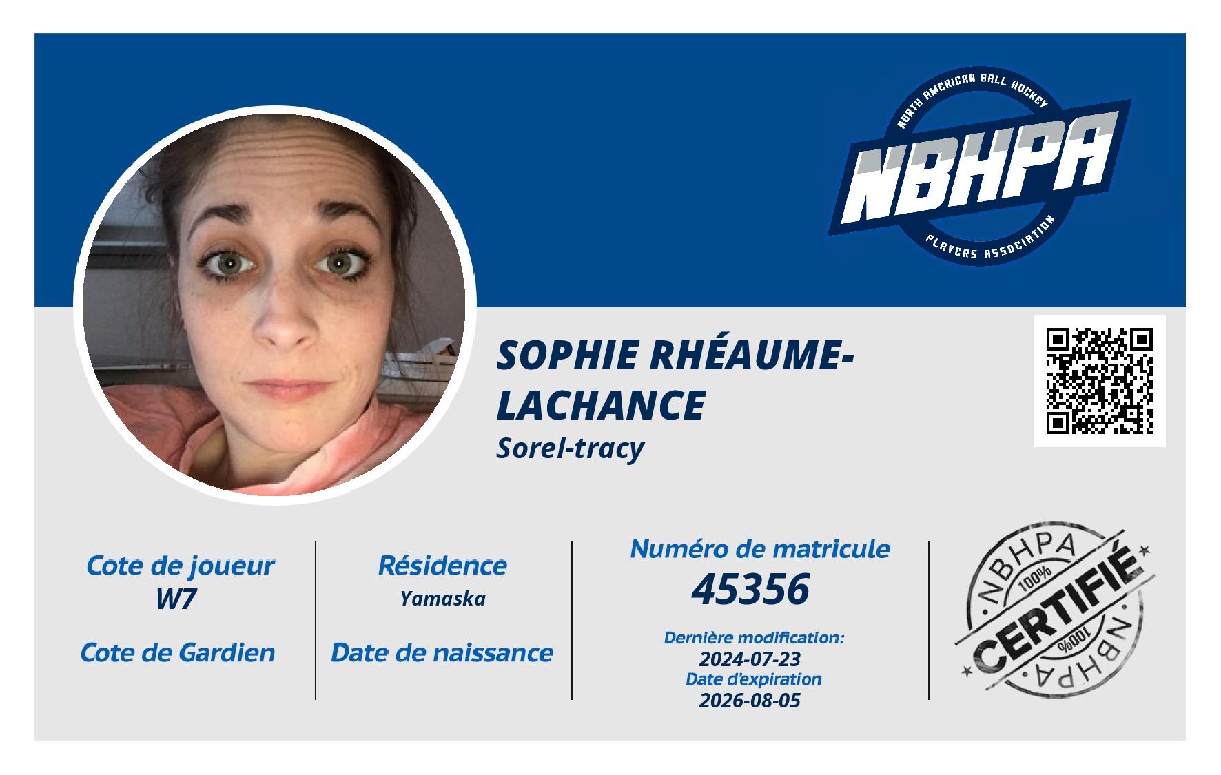 Sophie Rhéaume-Lachance