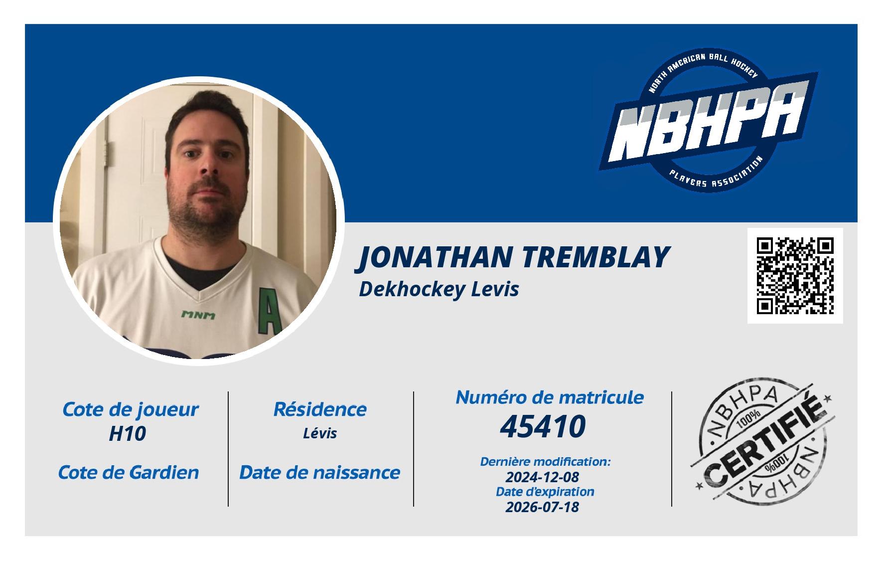 Jonathan Tremblay
