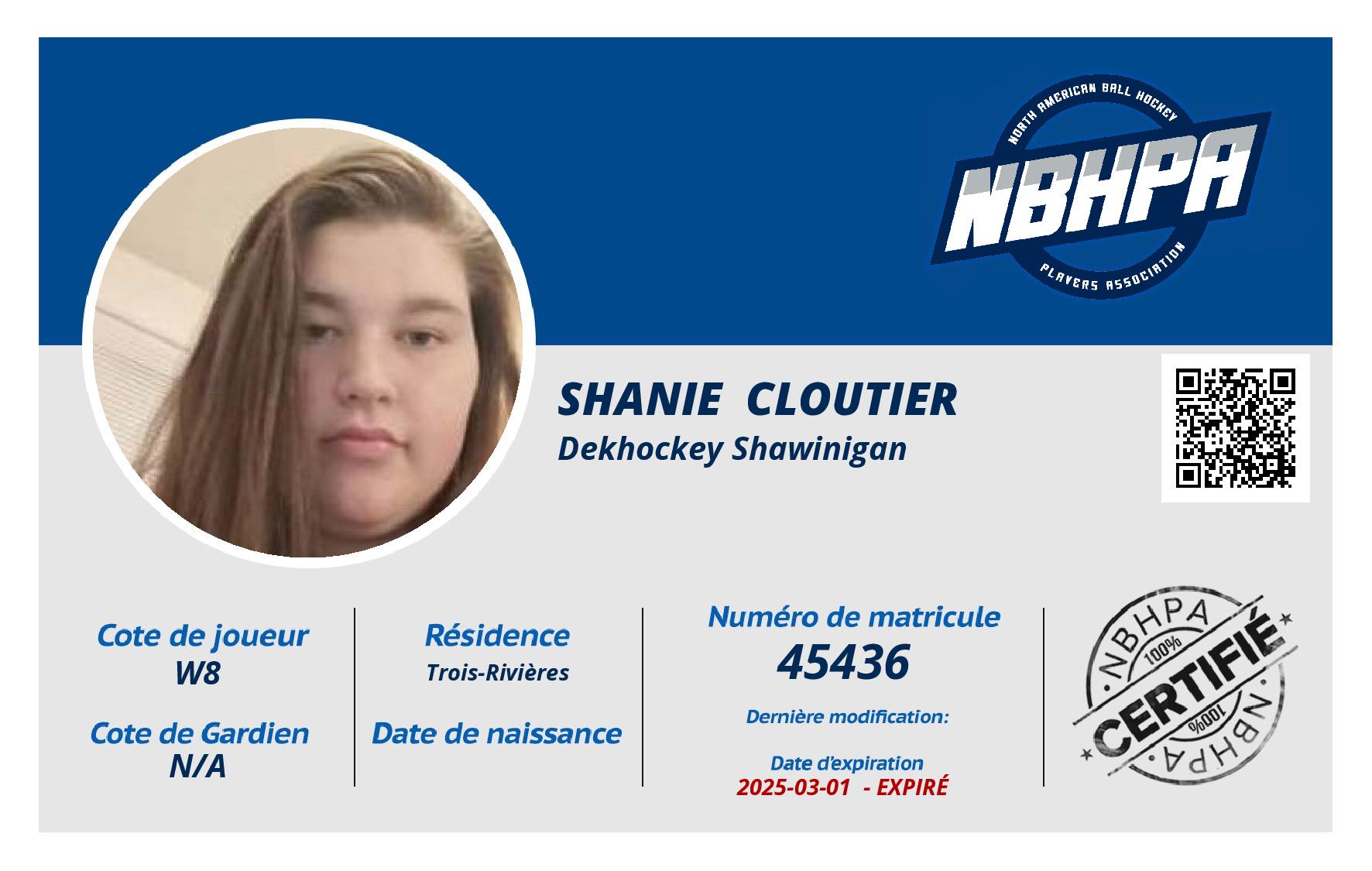 Shanie  Cloutier 