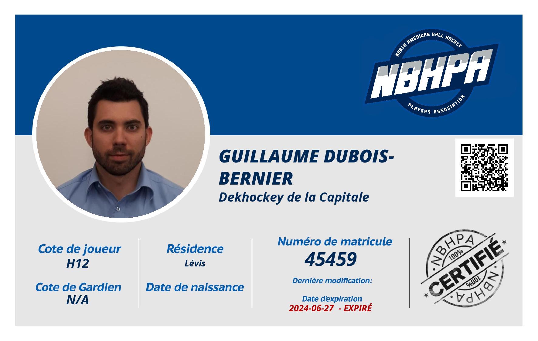 Guillaume Dubois-Bernier