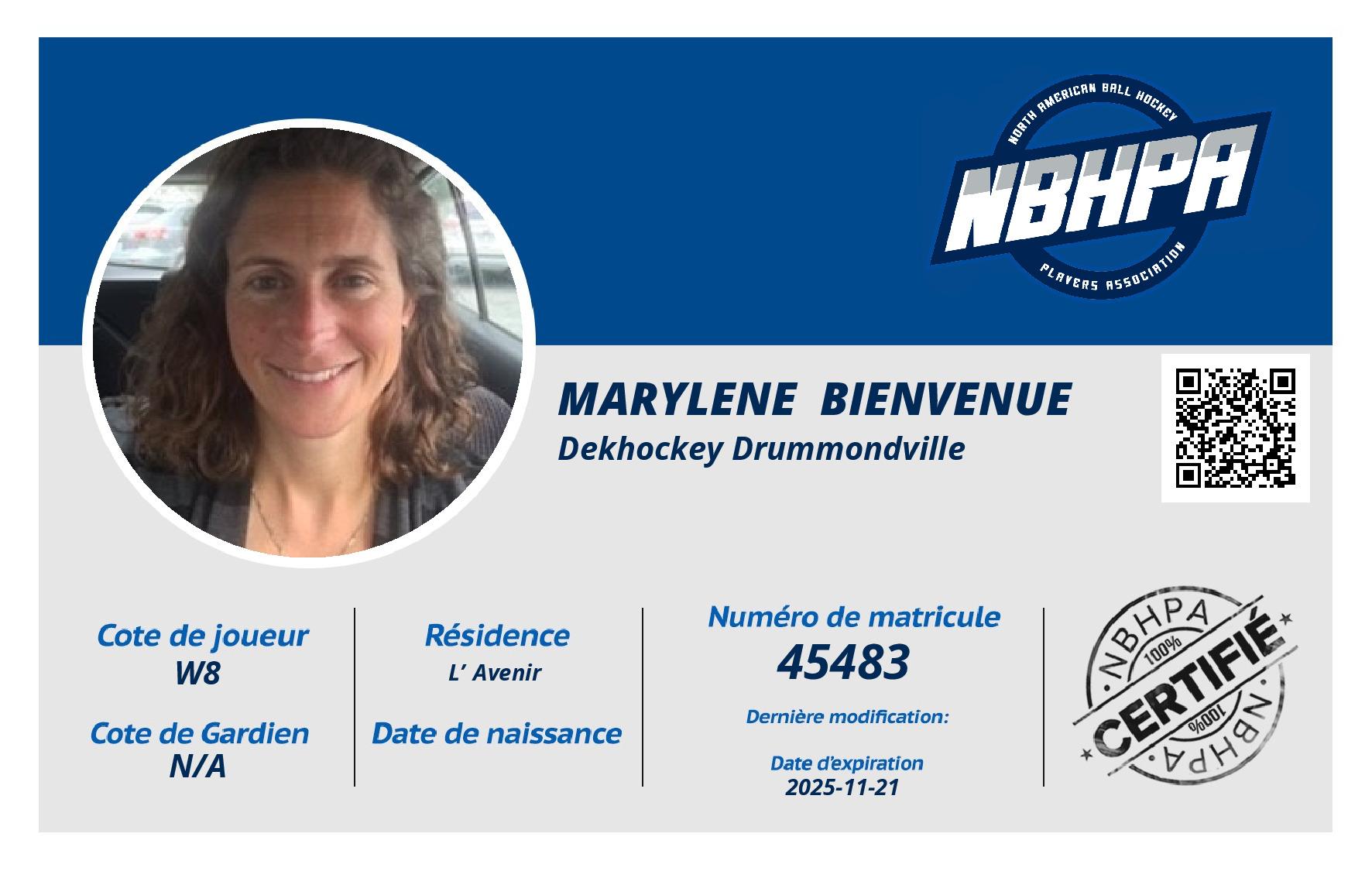 Marylene  Bienvenue 