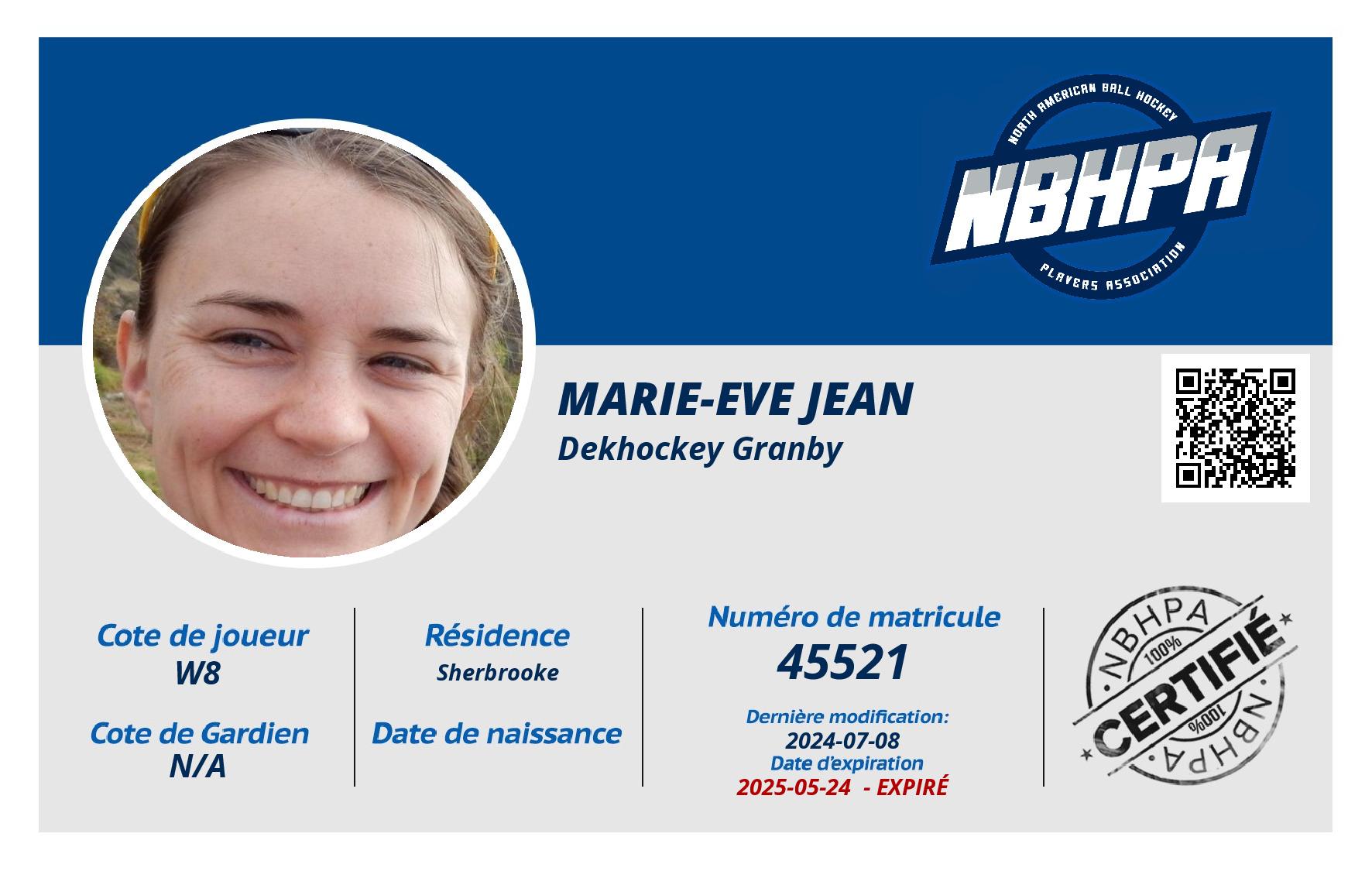 Marie-Eve Jean