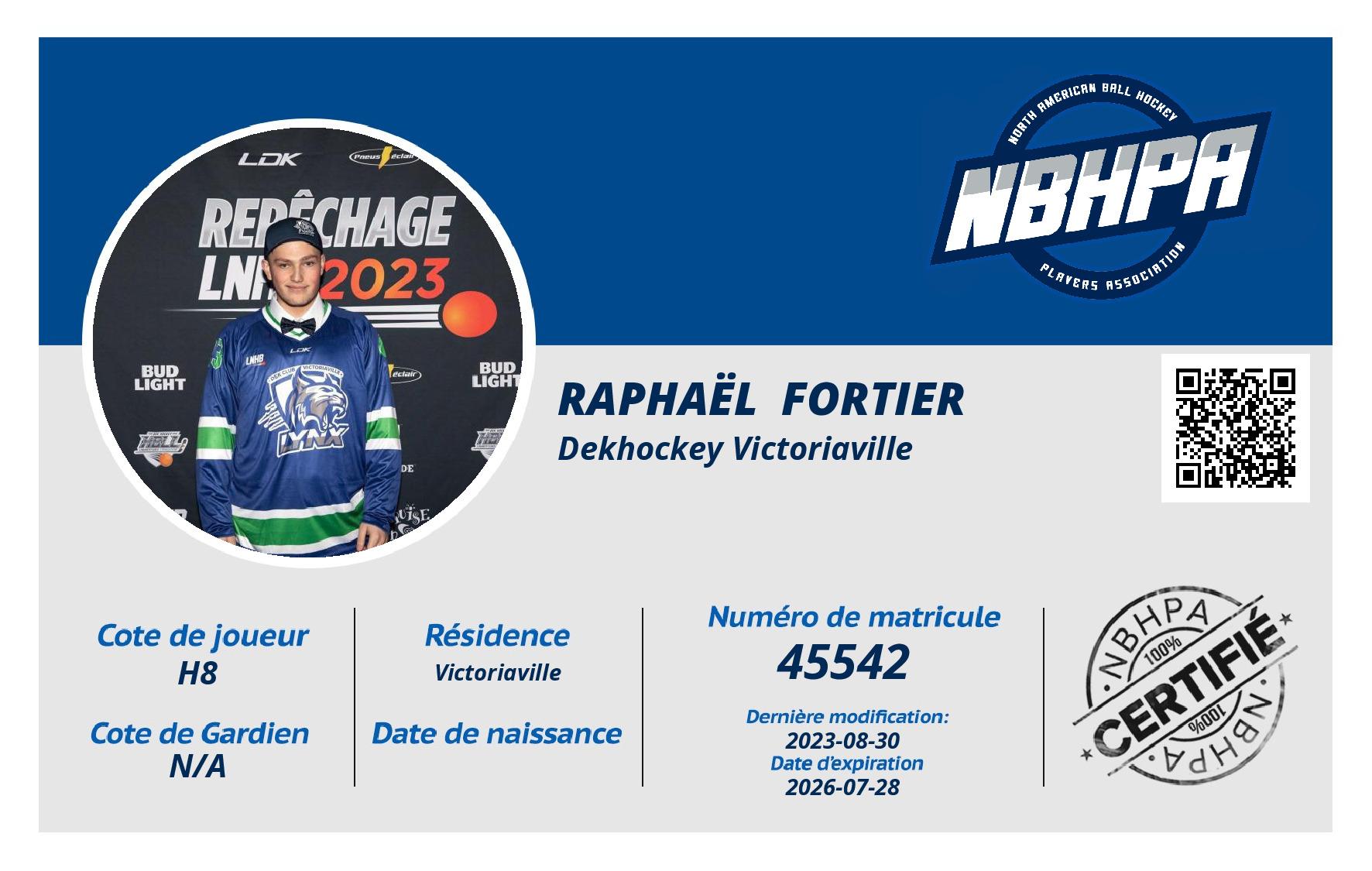 Raphaël  Fortier