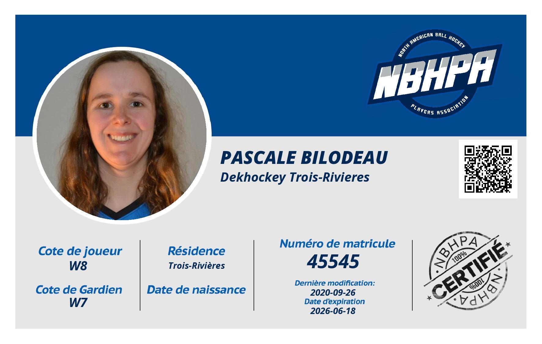 Pascale Bilodeau 
