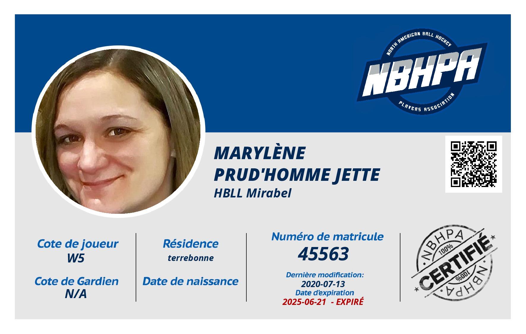 Marylène Prud'Homme Jette 