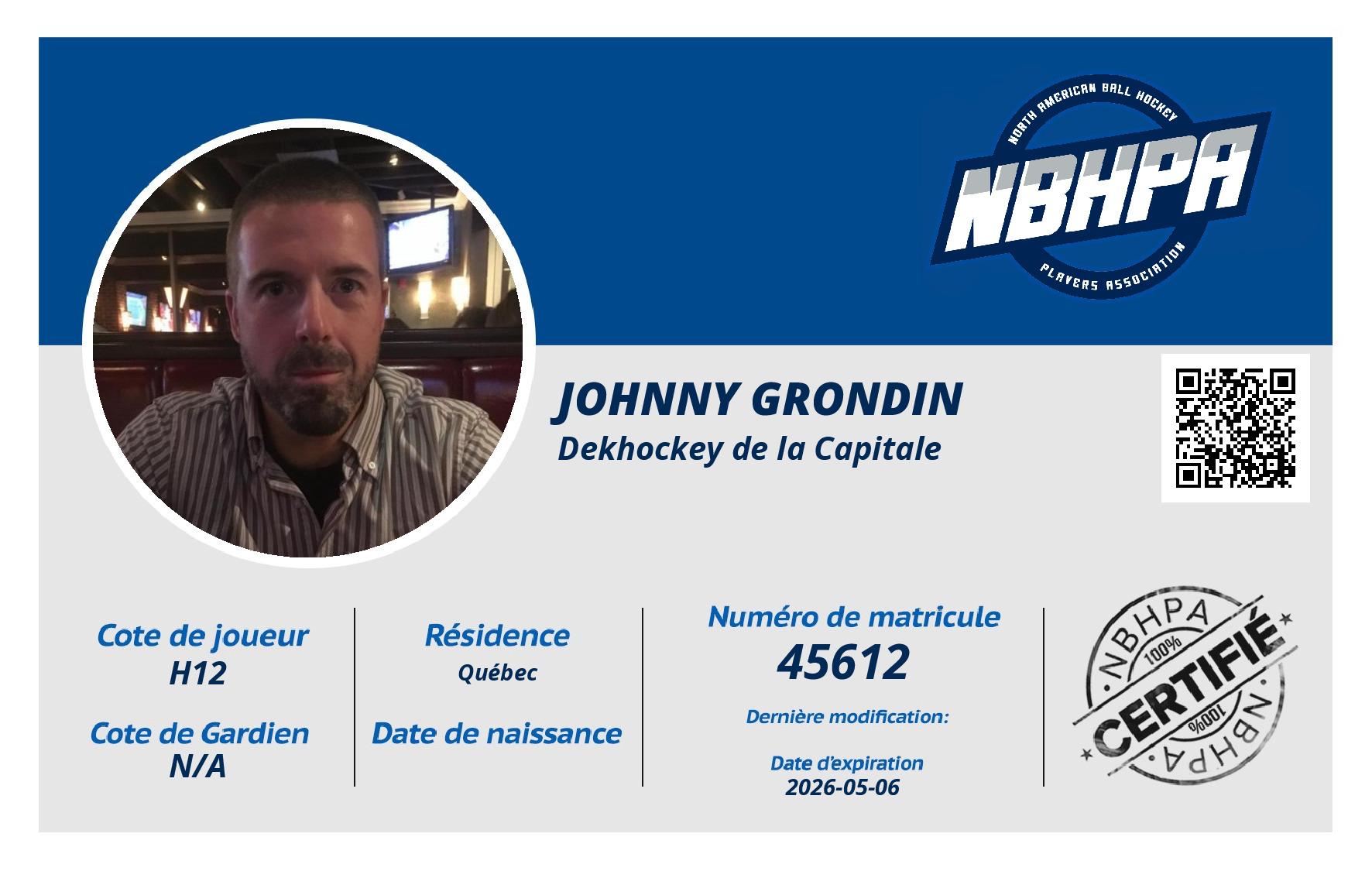 Johnny Grondin