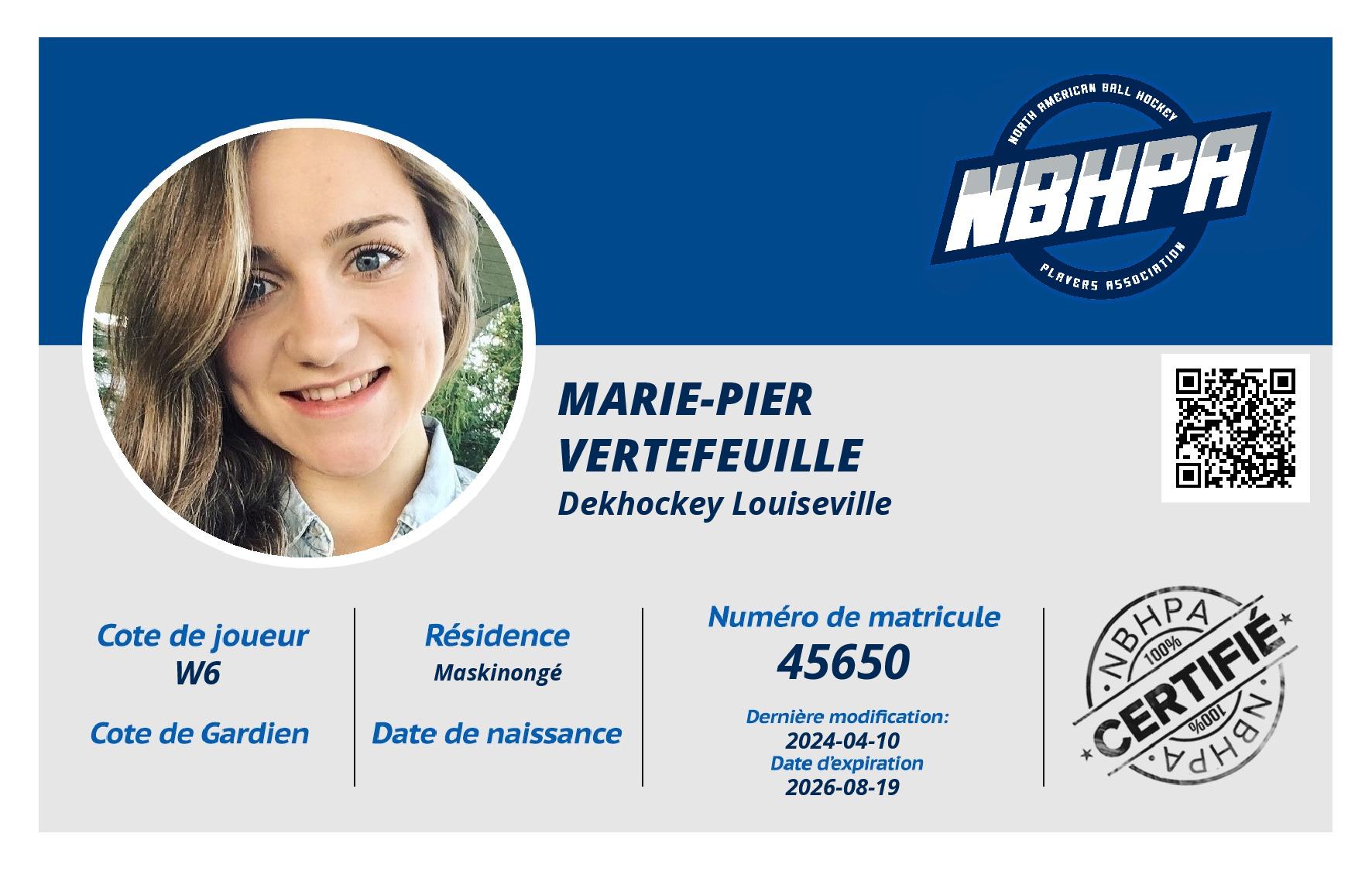 Marie-Pier Vertefeuille