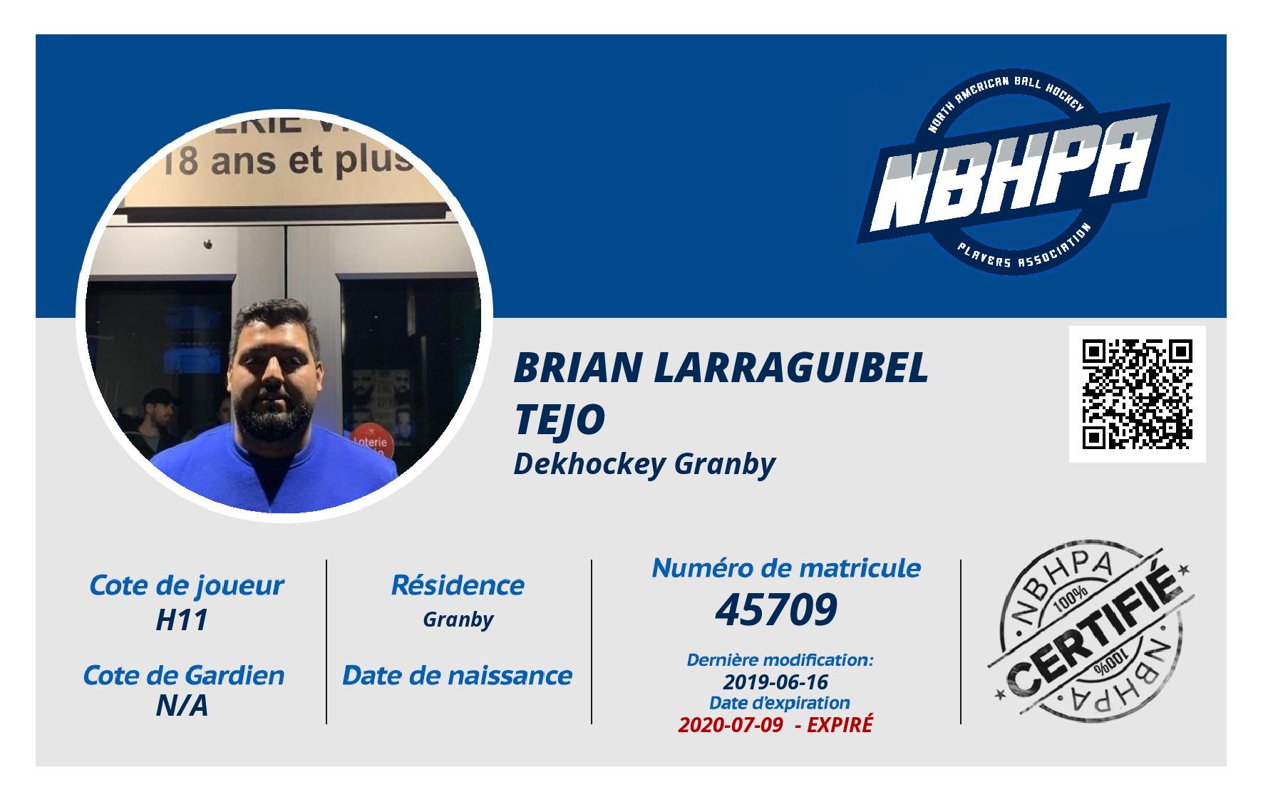 Brian larraguibel tejo