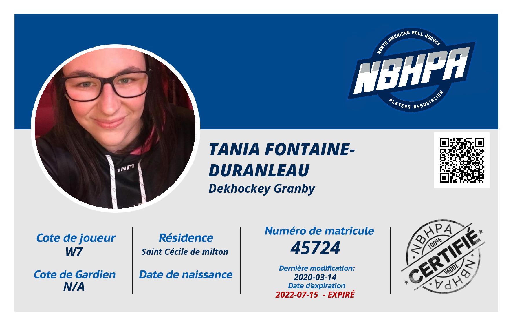 Tania Fontaine-Duranleau 