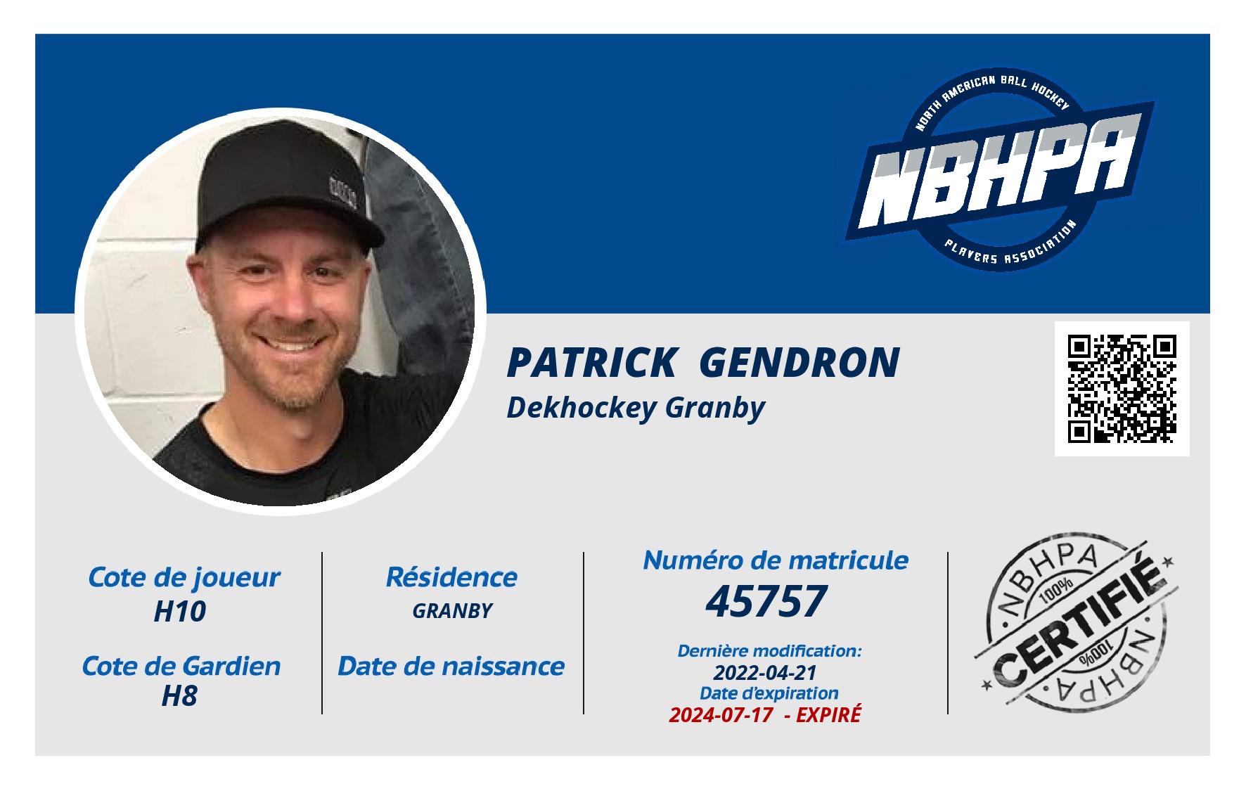 Patrick  Gendron 