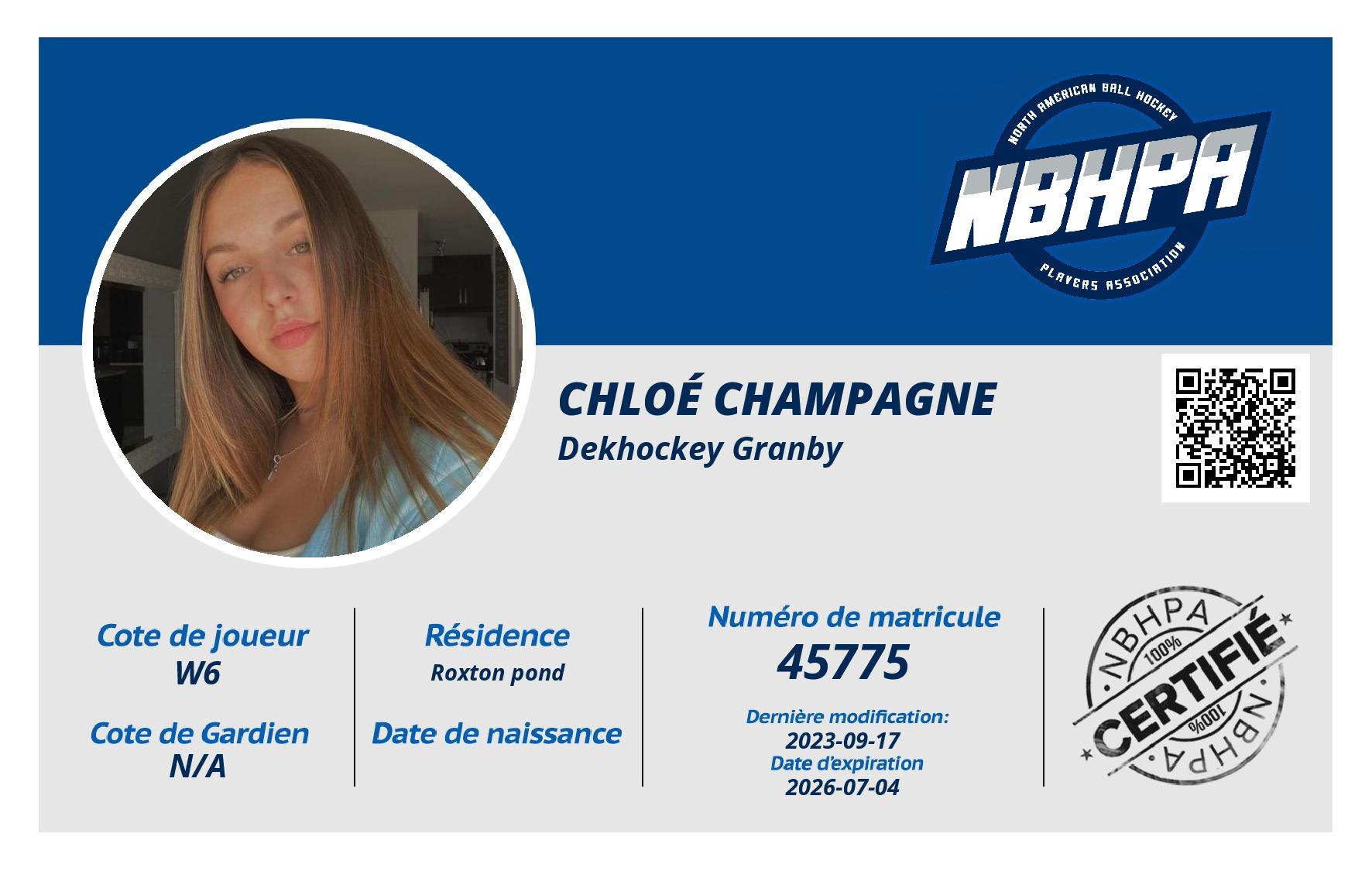 Chloé Champagne
