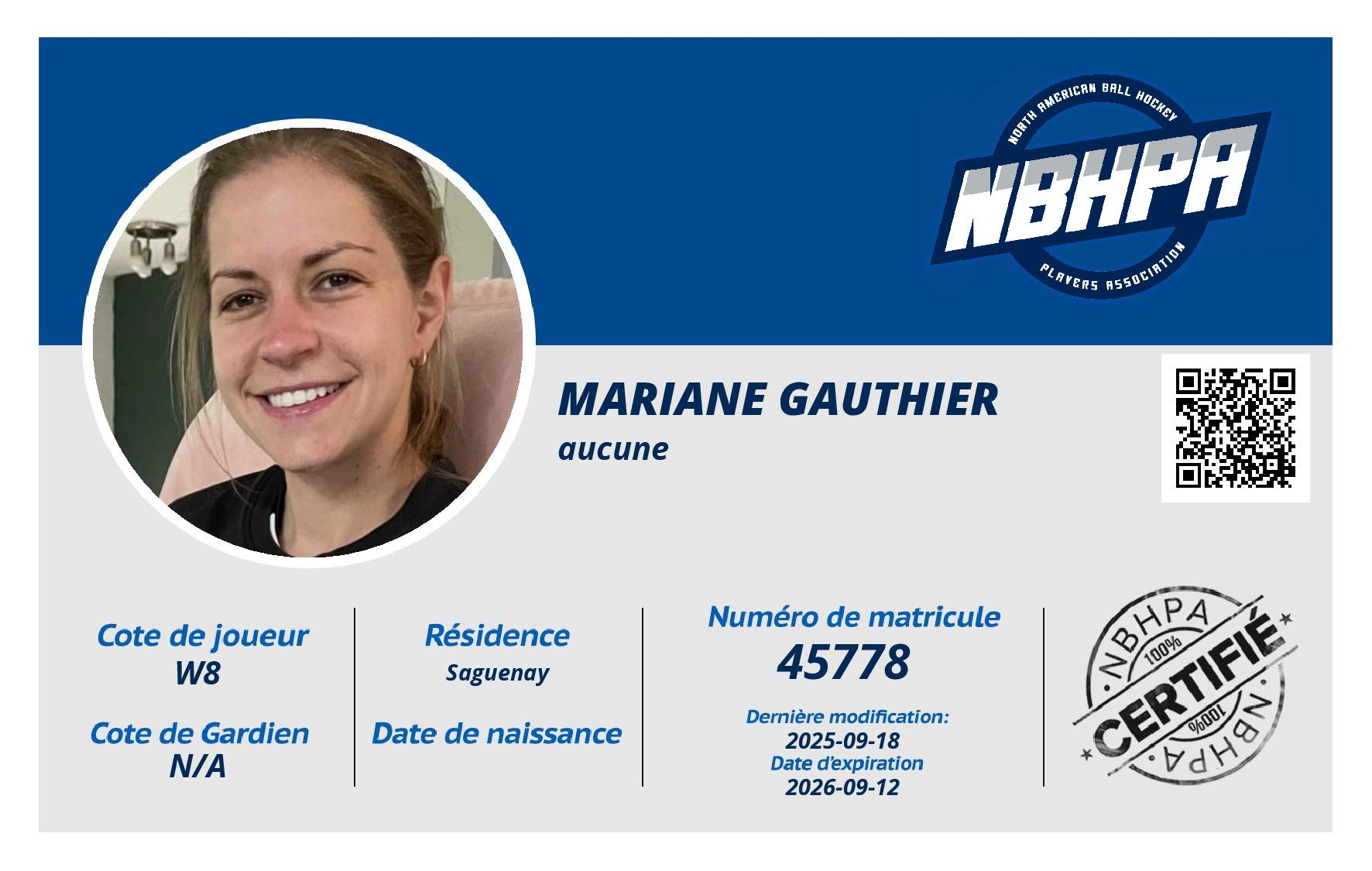 Mariane Gauthier 