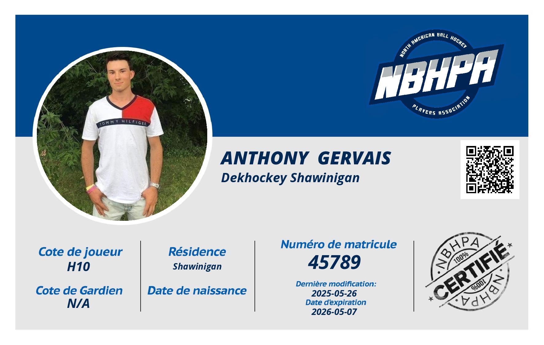 Anthony  Gervais