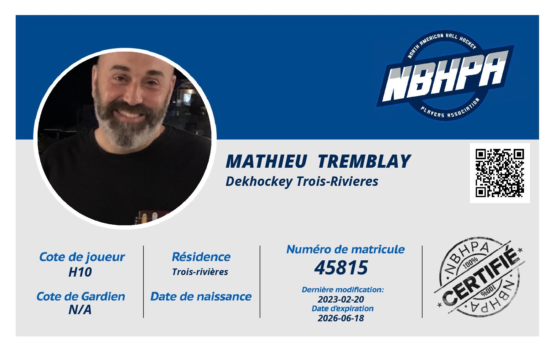 Mathieu  Tremblay
