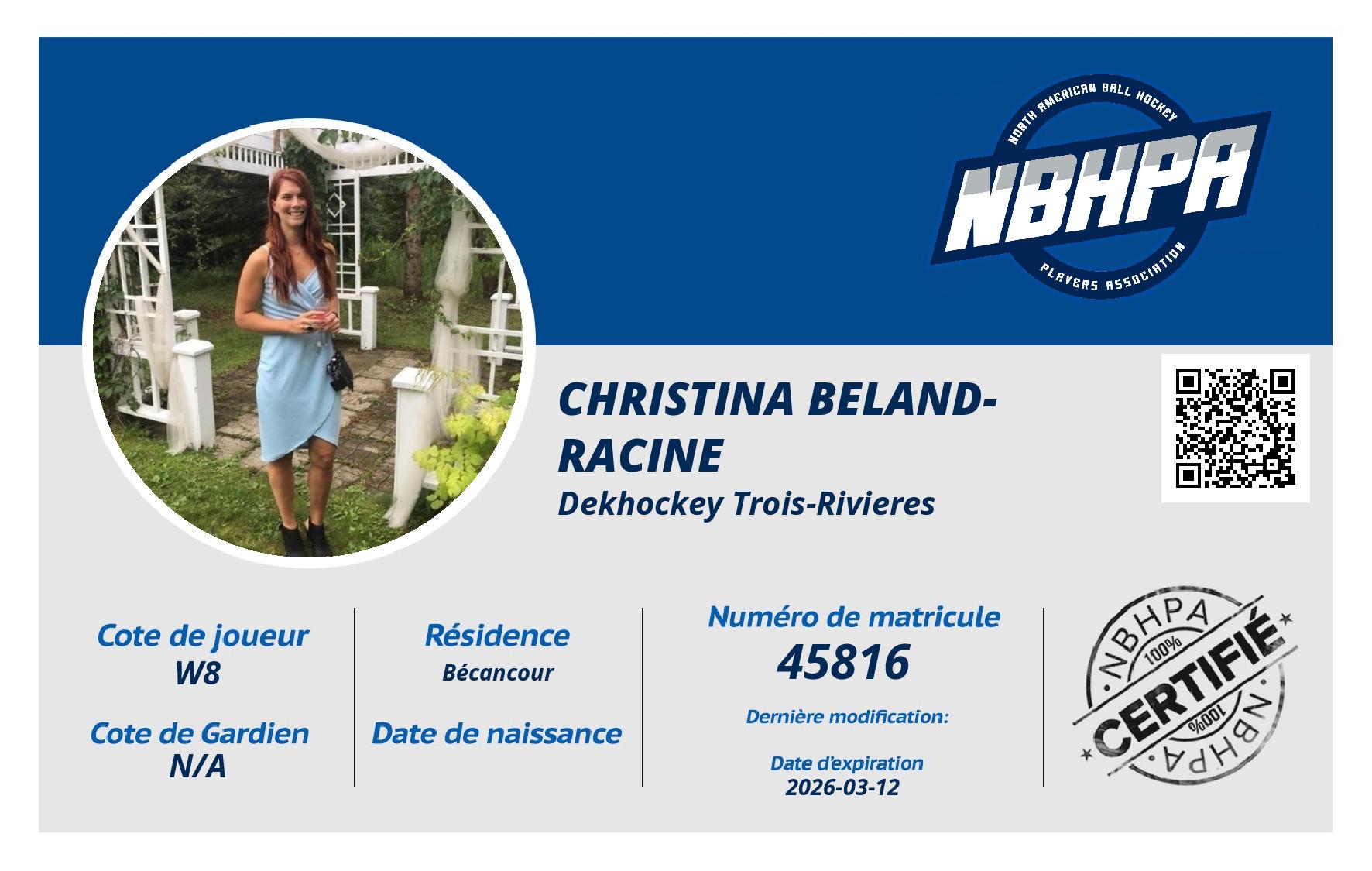 Christina Beland-Racine