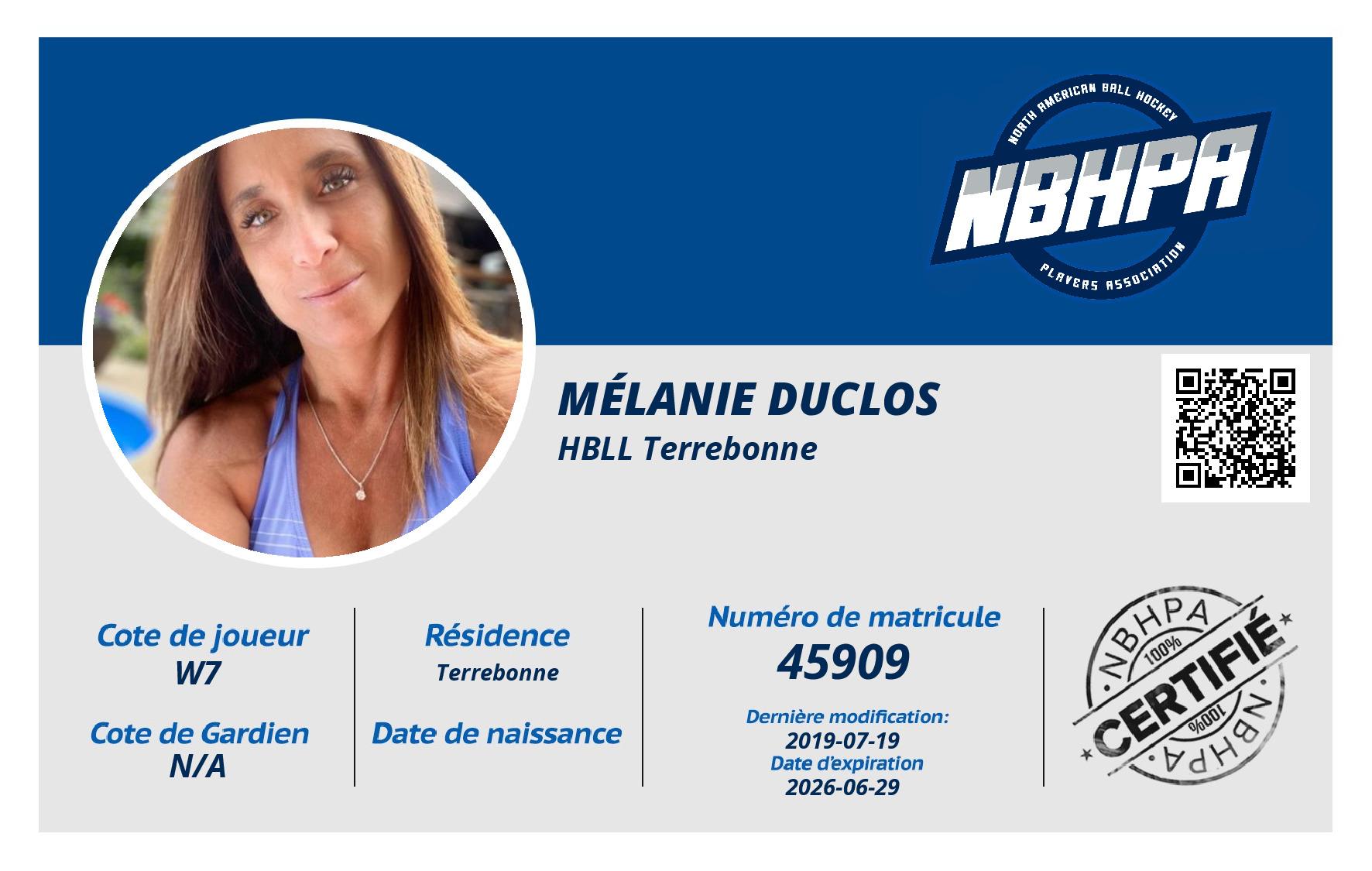 Mélanie Duclos