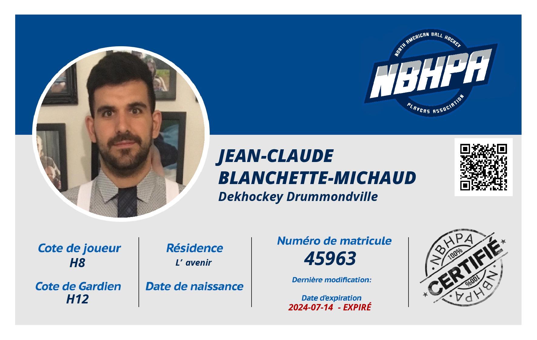Jean-Claude  Blanchette-Michaud 