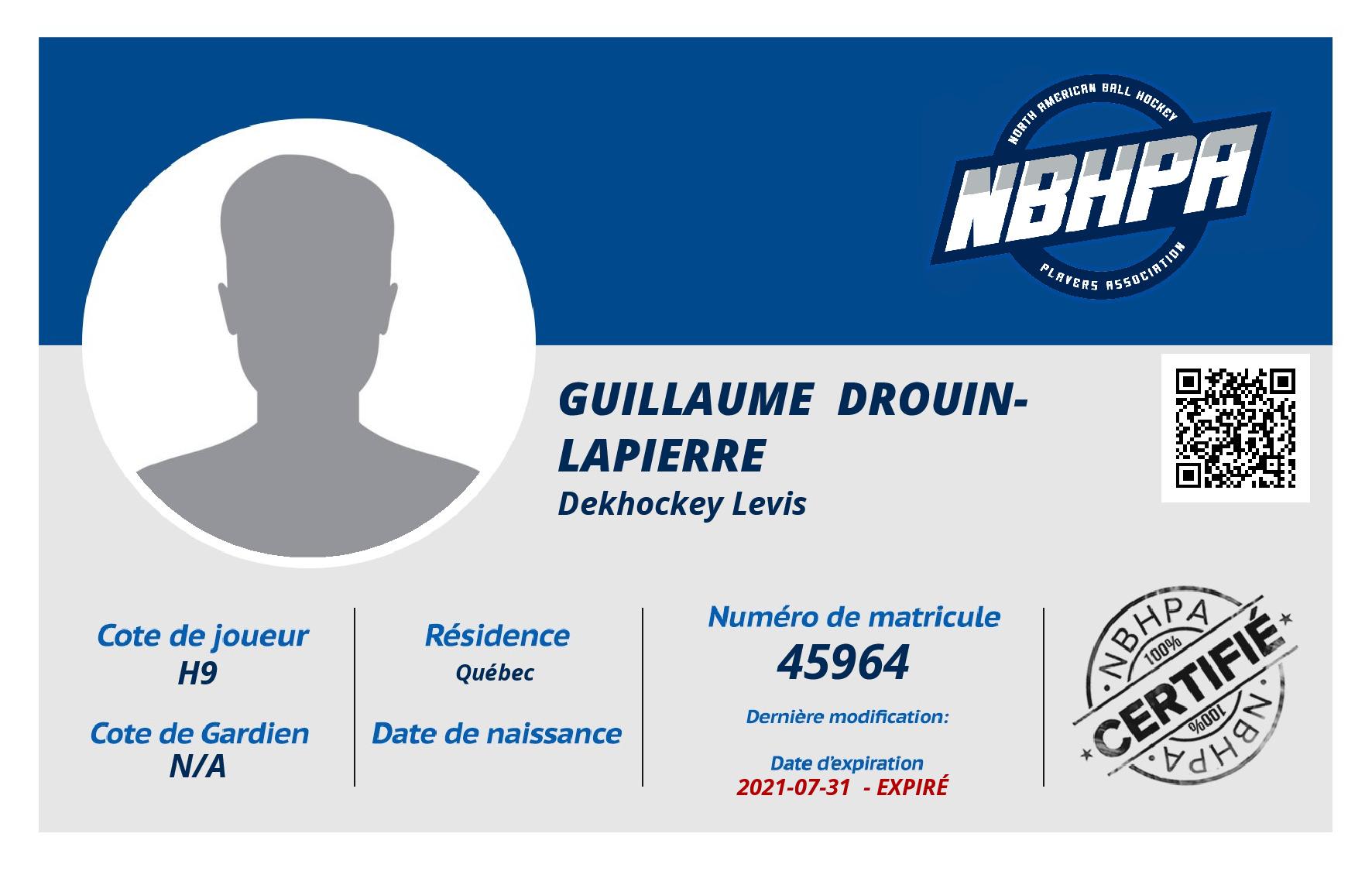 Guillaume  Drouin-Lapierre