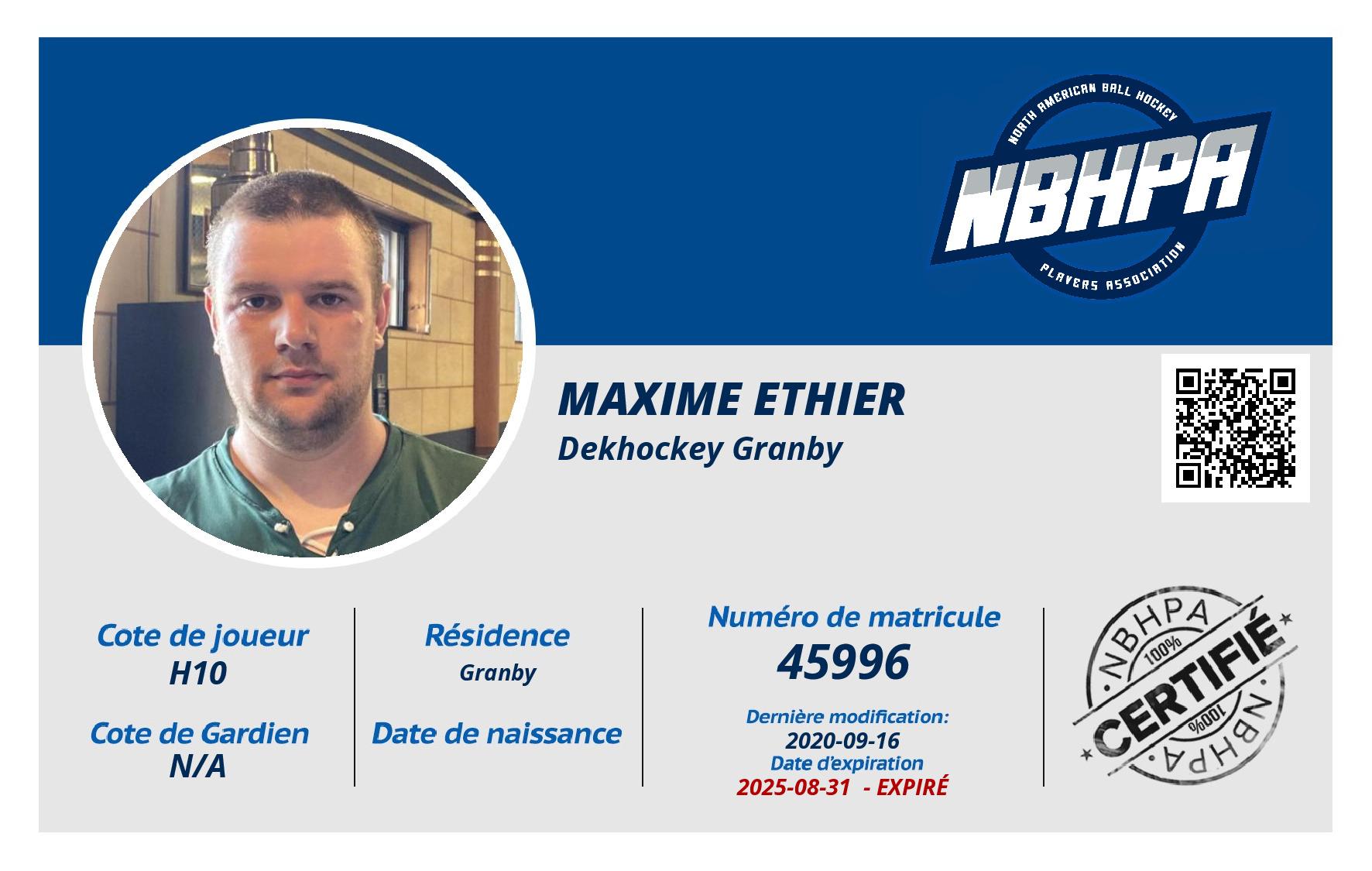 Maxime Ethier