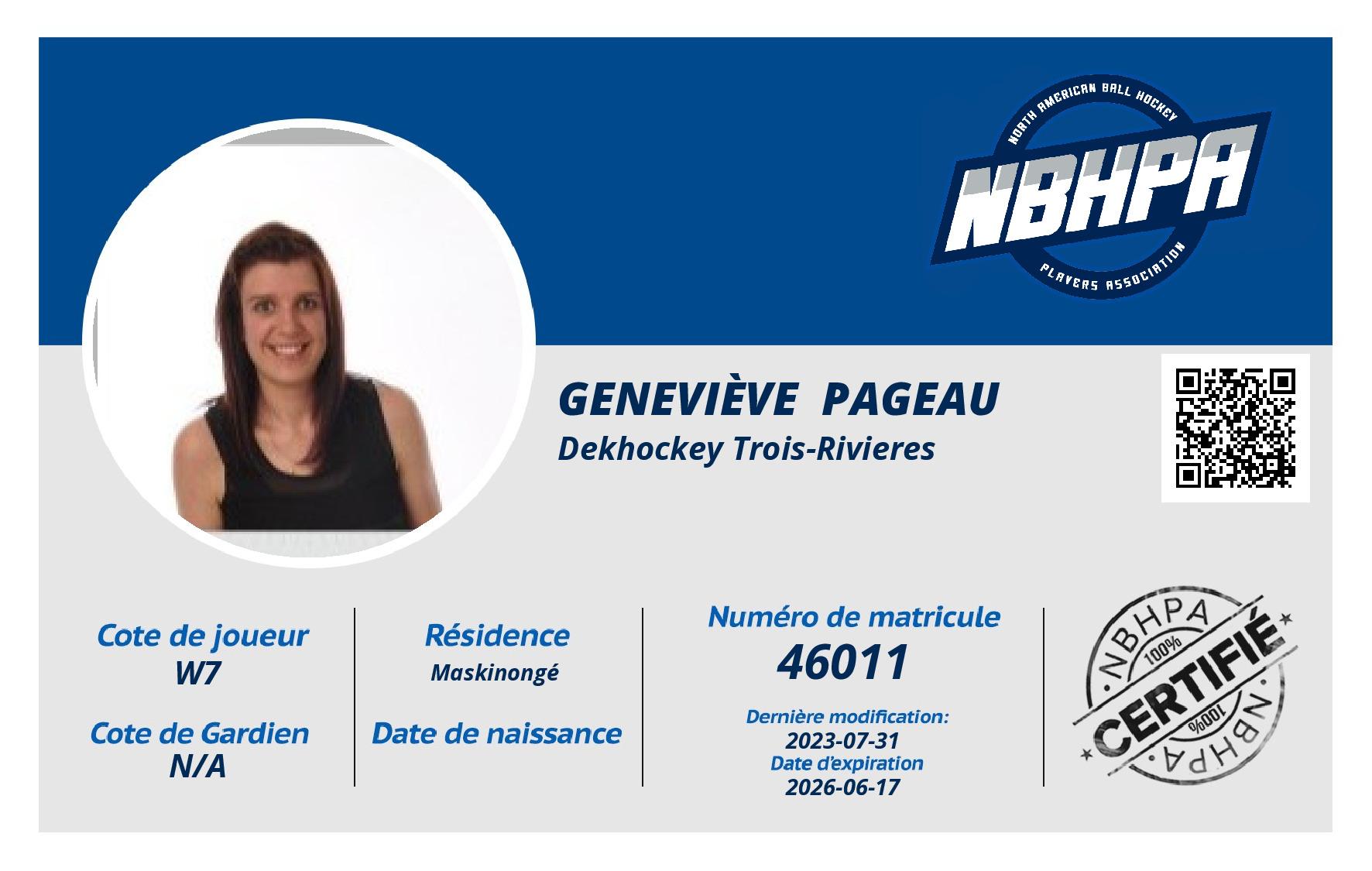 Geneviève  Pageau 