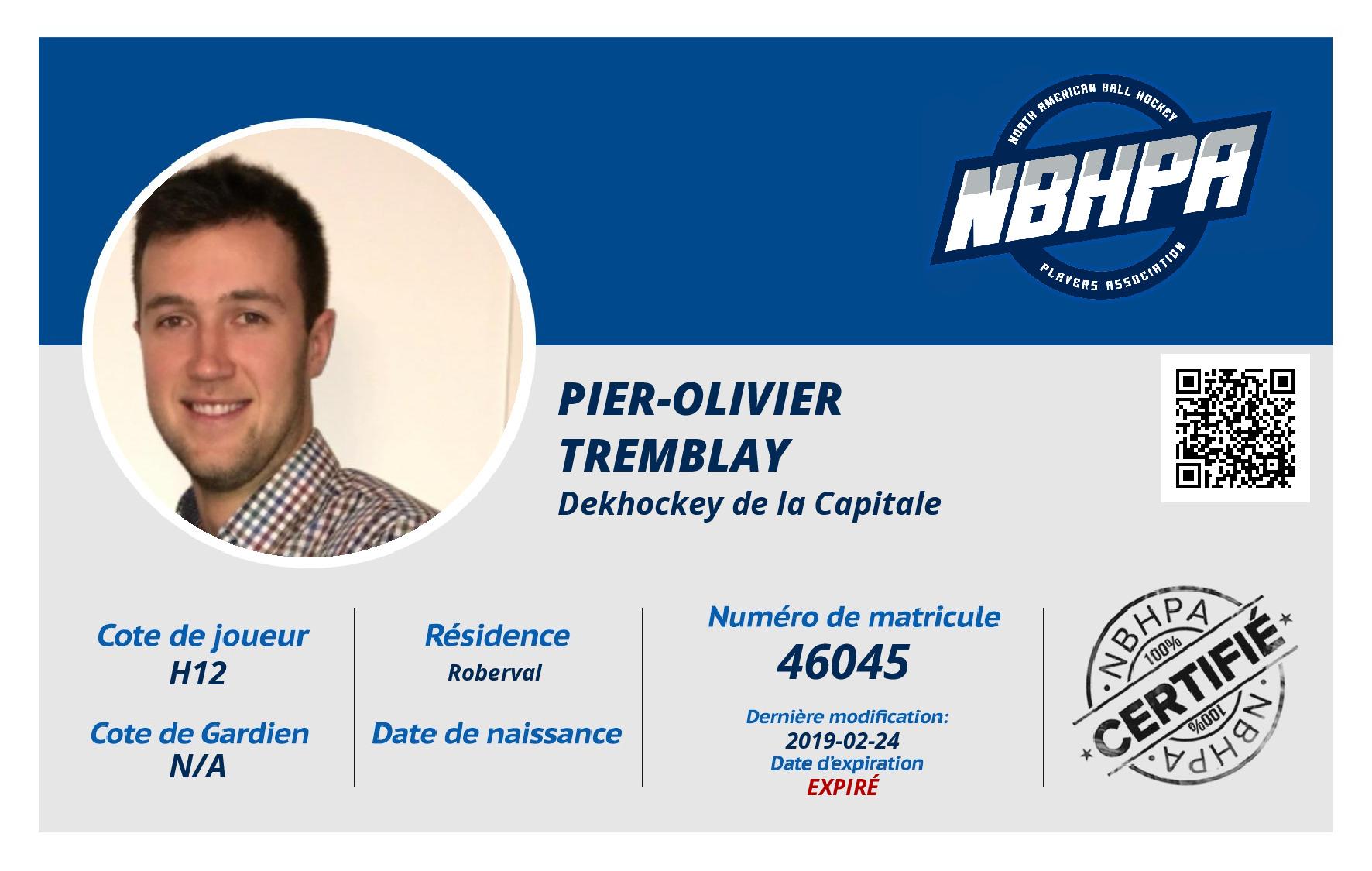 Pier-Olivier   Tremblay  