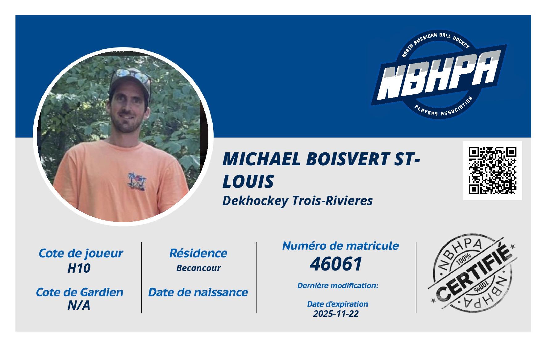 Michael Boisvert St-Louis