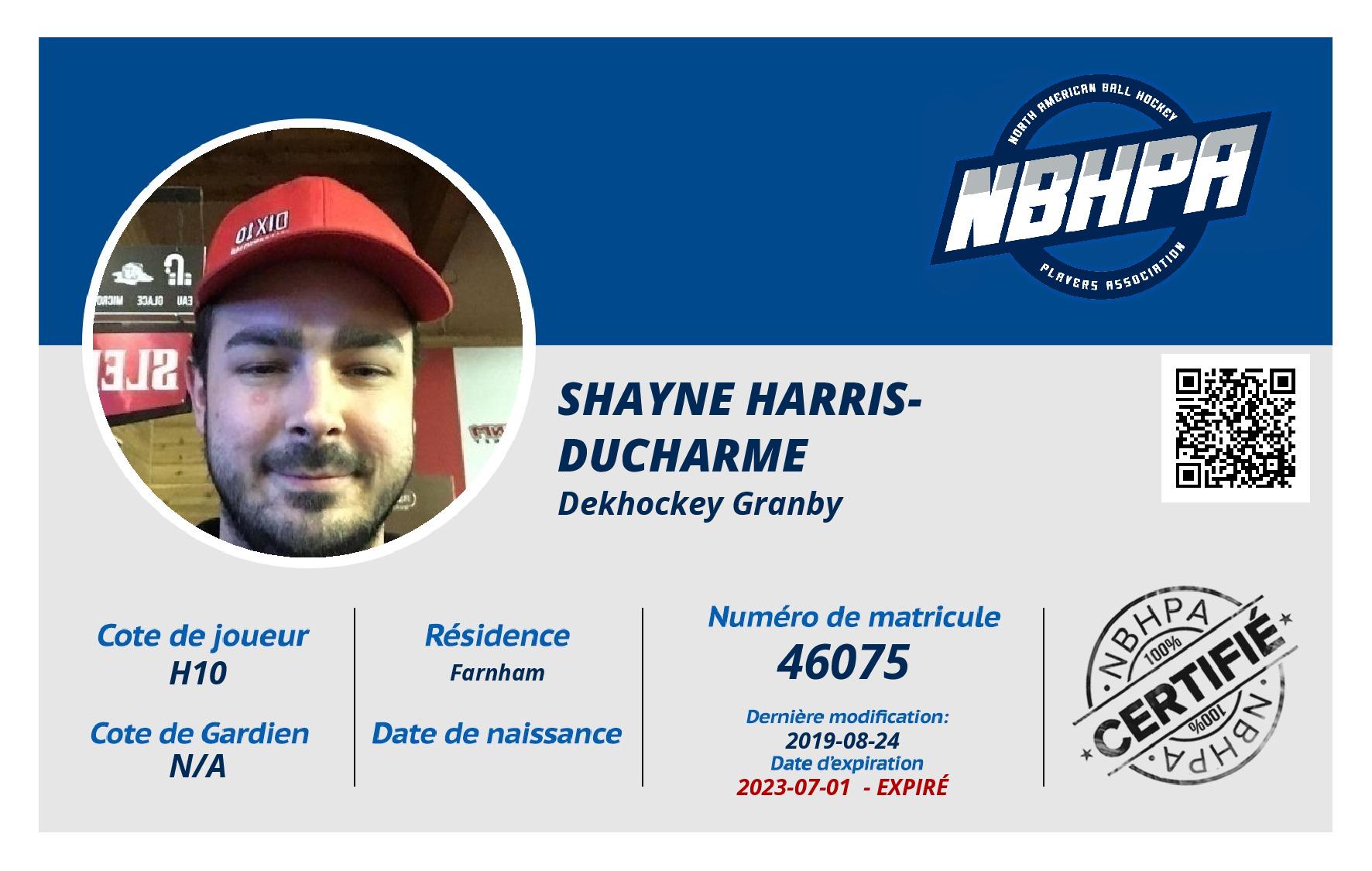 Shayne Harris-Ducharme