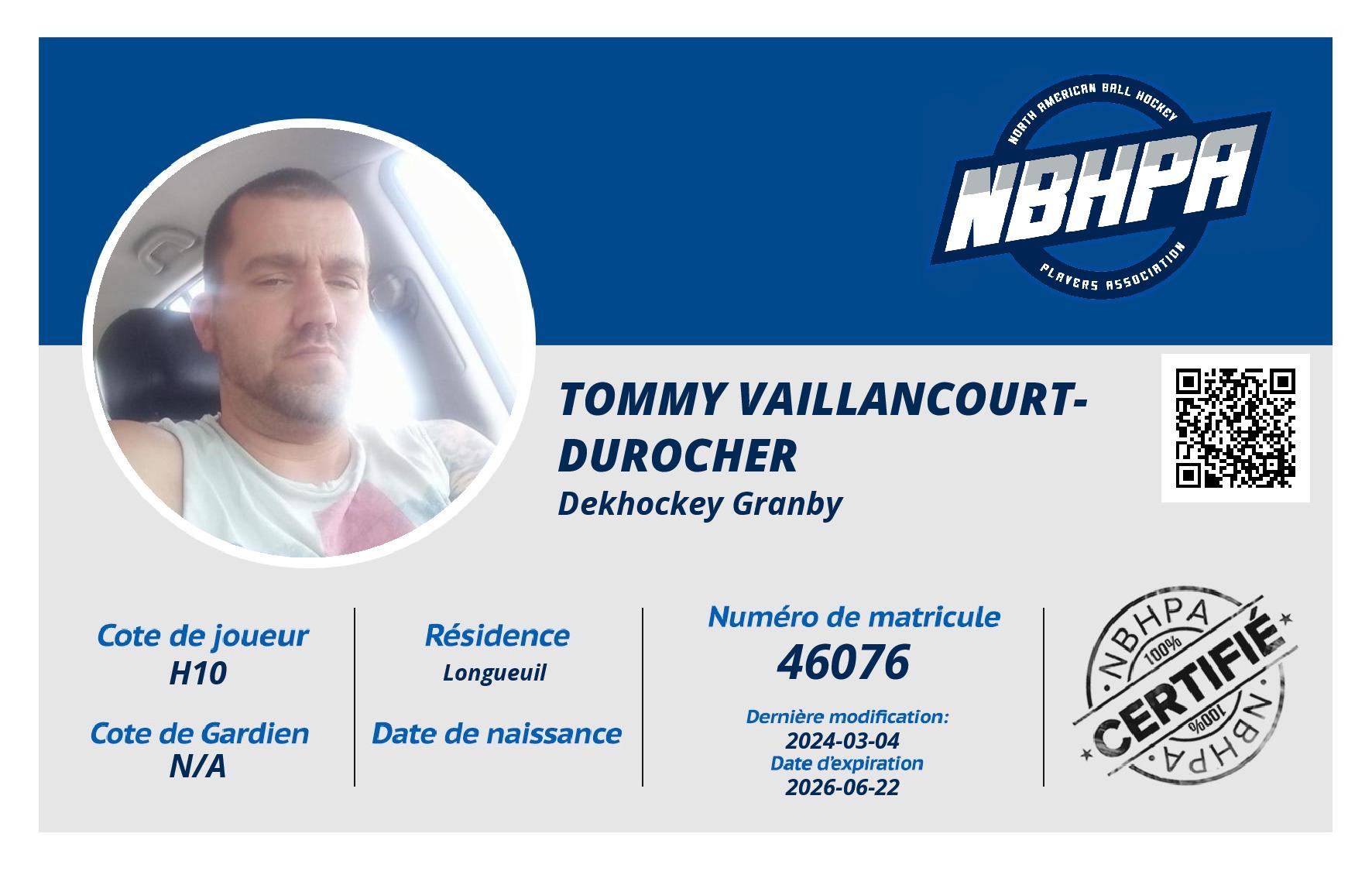 Tommy Vaillancourt-Durocher