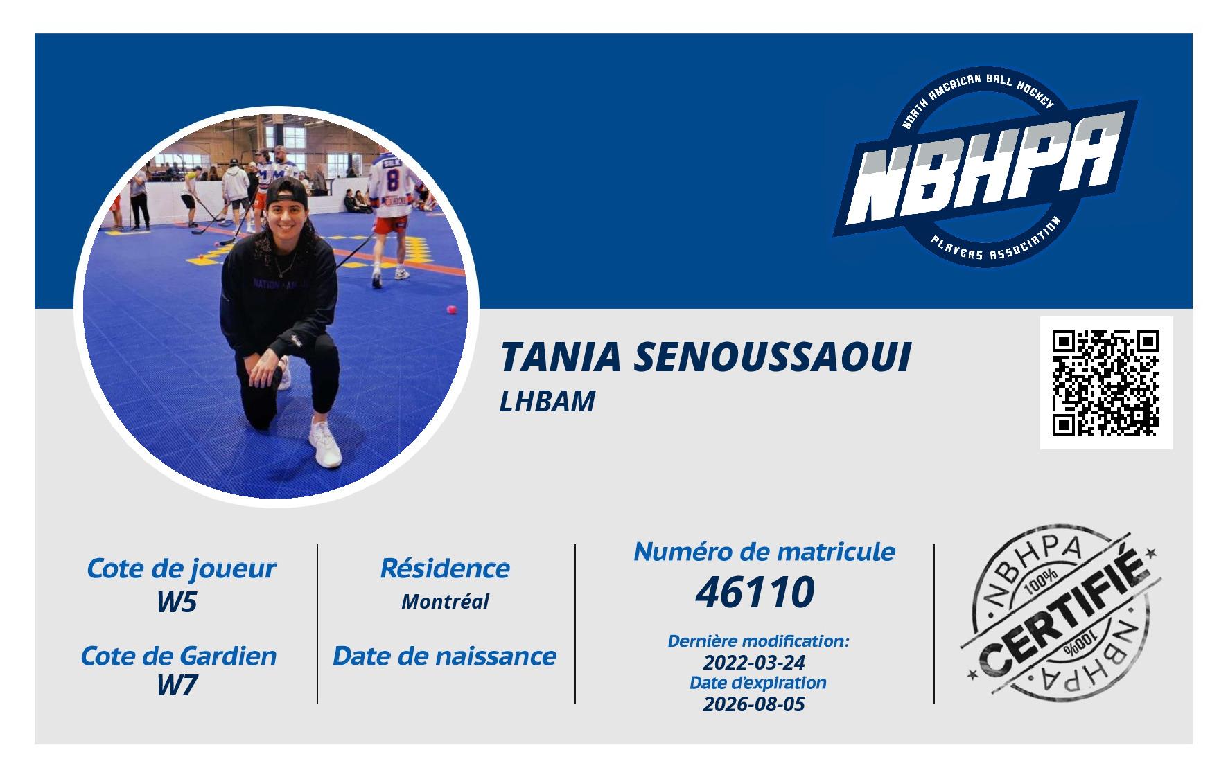 Tania Senoussaoui