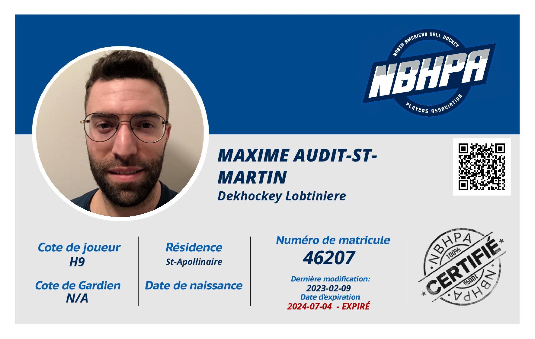 Maxime Audit-St-Martin