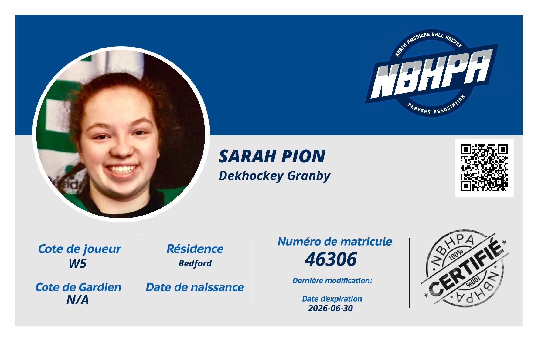Sarah Pion