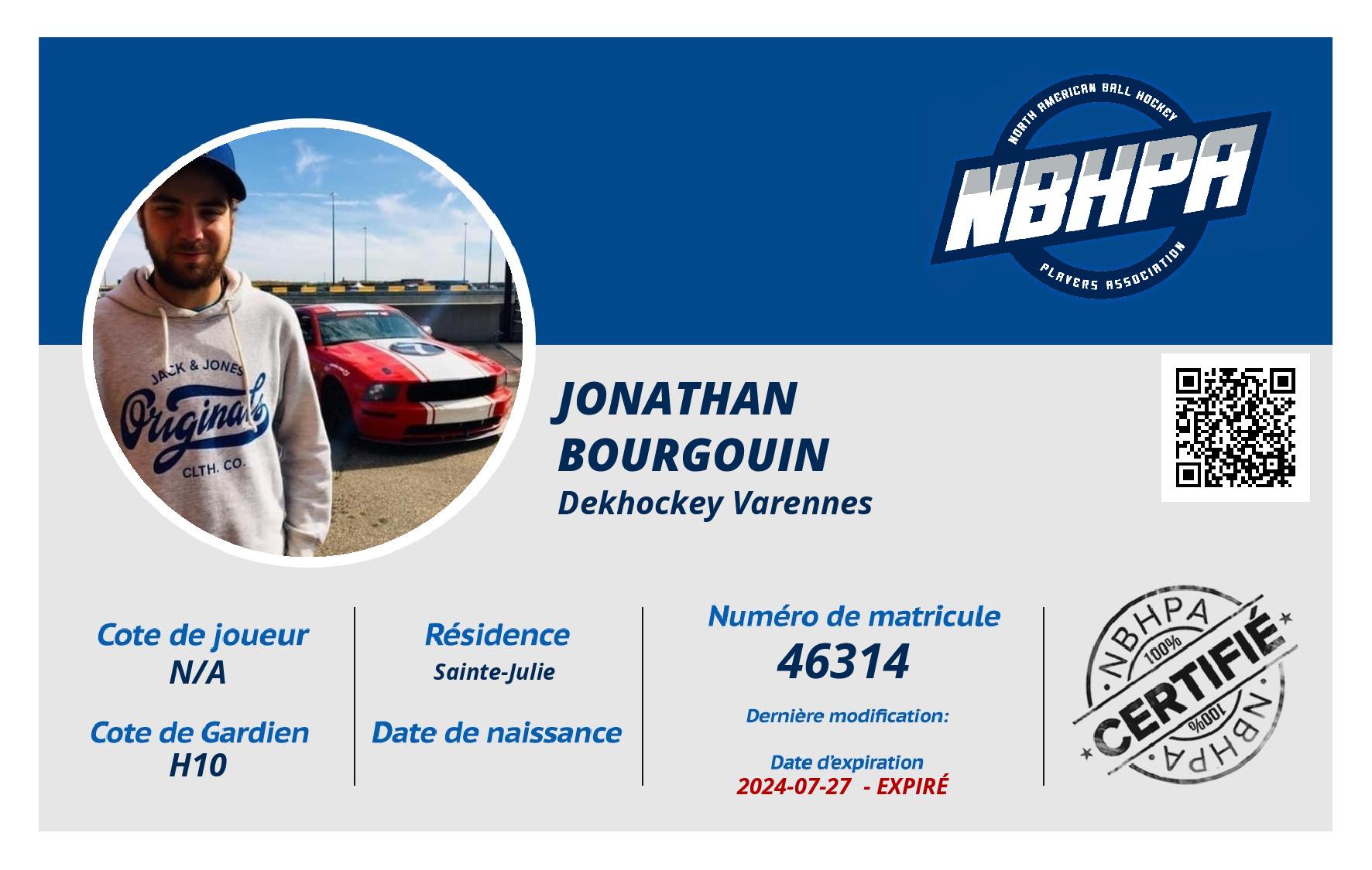 Jonathan  Bourgouin 