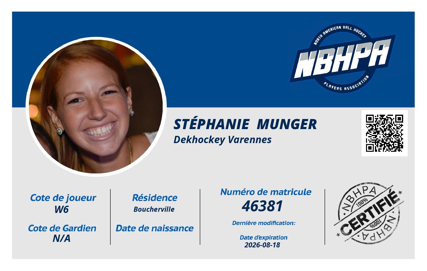 Stéphanie  Munger
