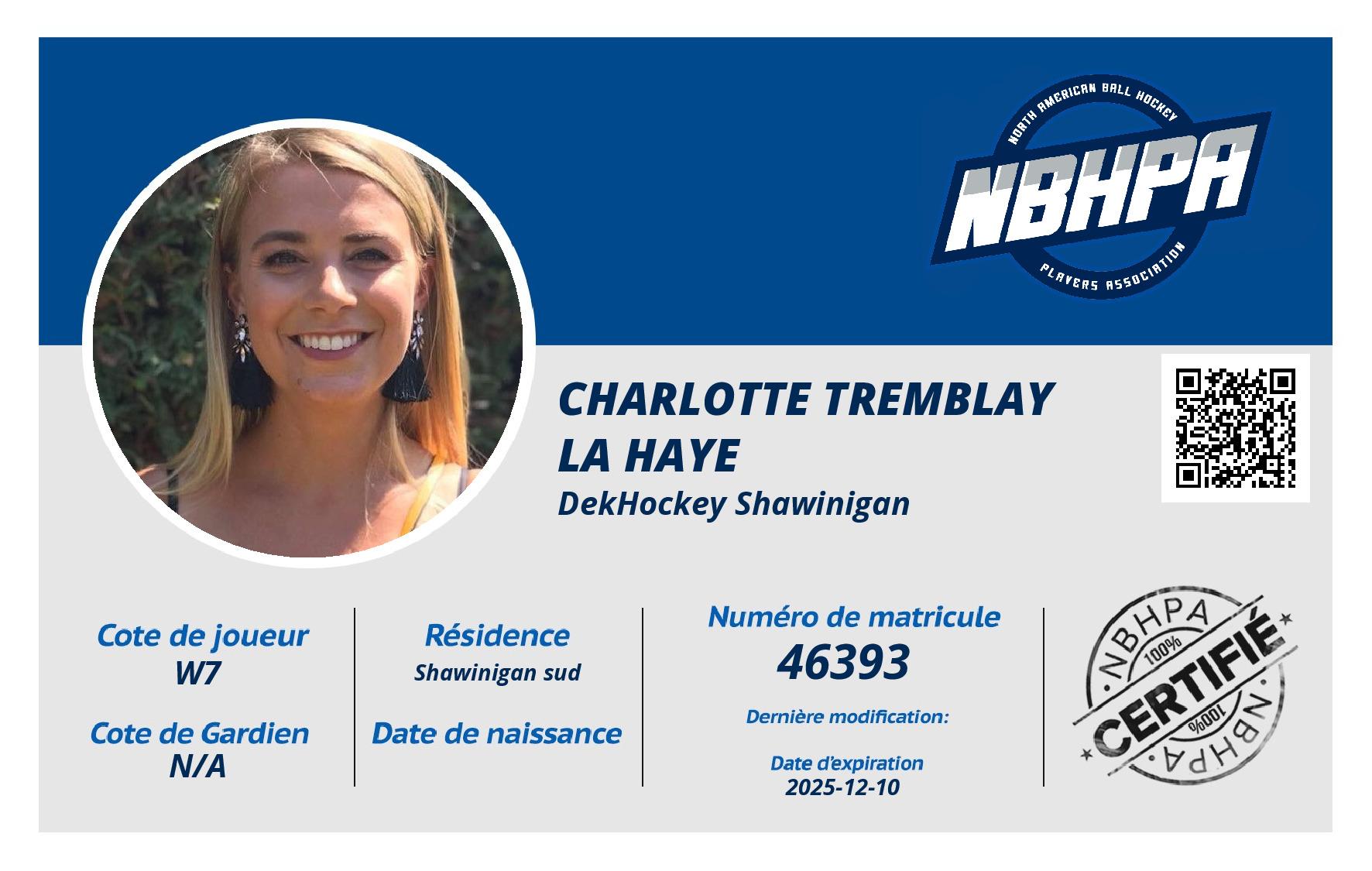 Charlotte Tremblay La Haye