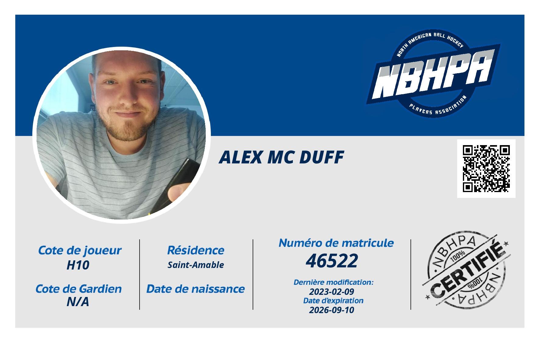 Alex Mc Duff