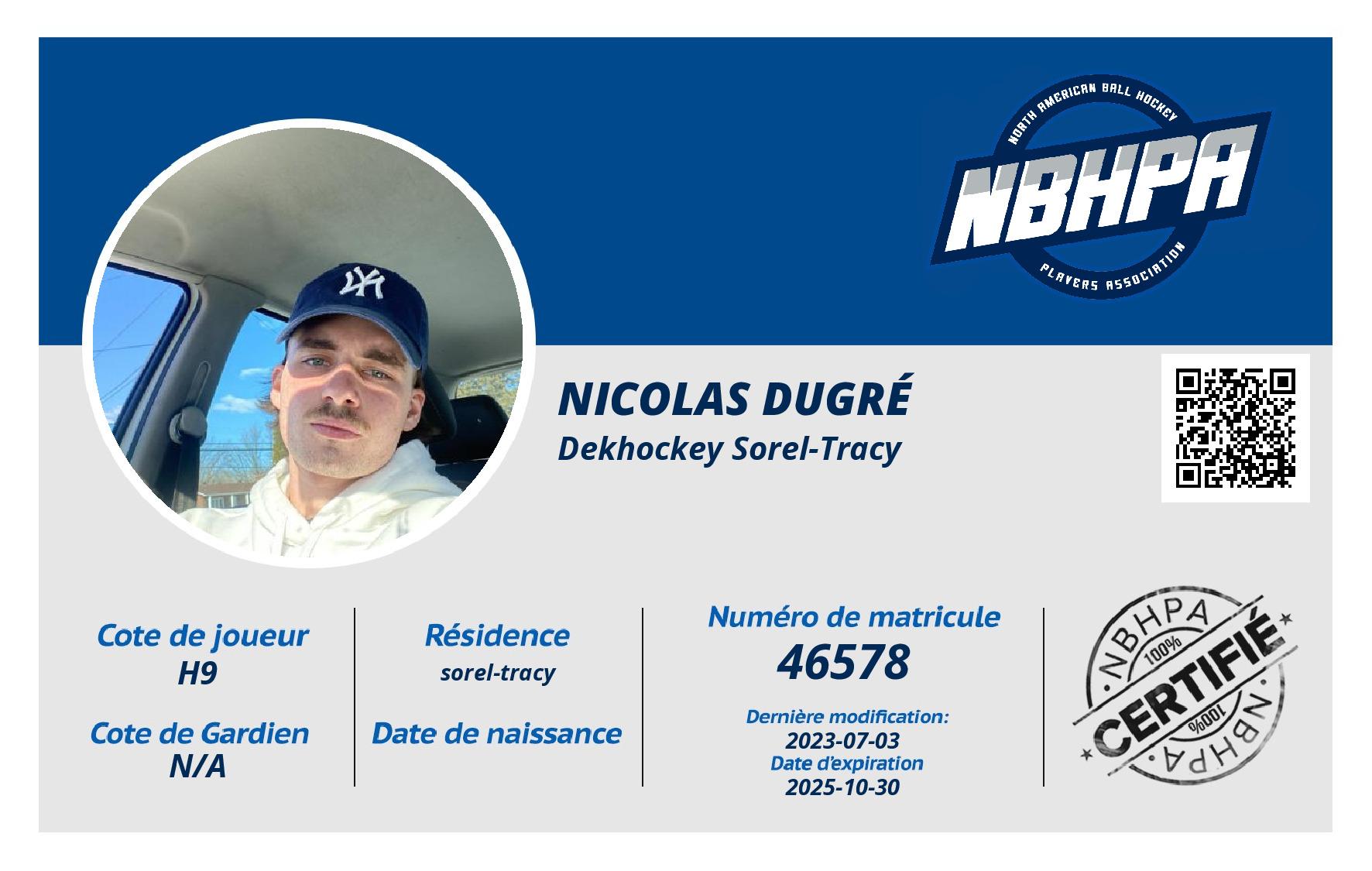 nicolas dugré