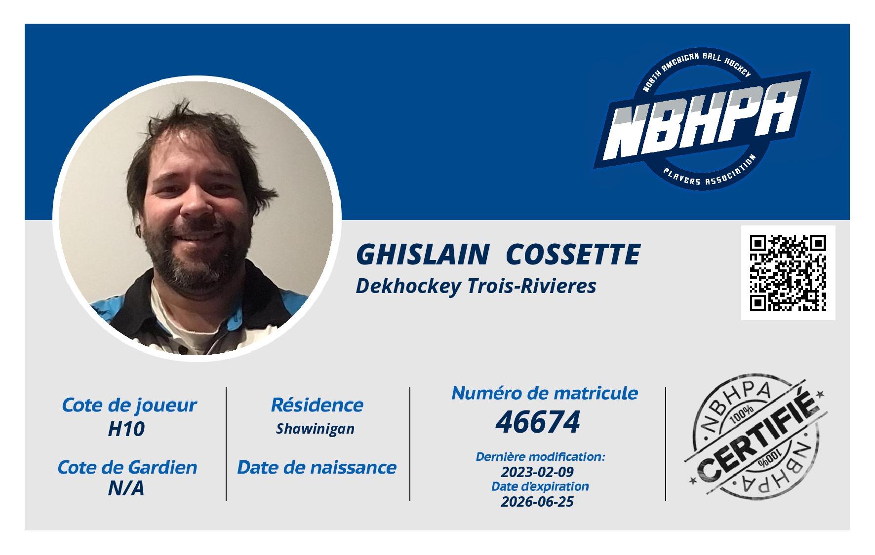 Ghislain  Cossette 