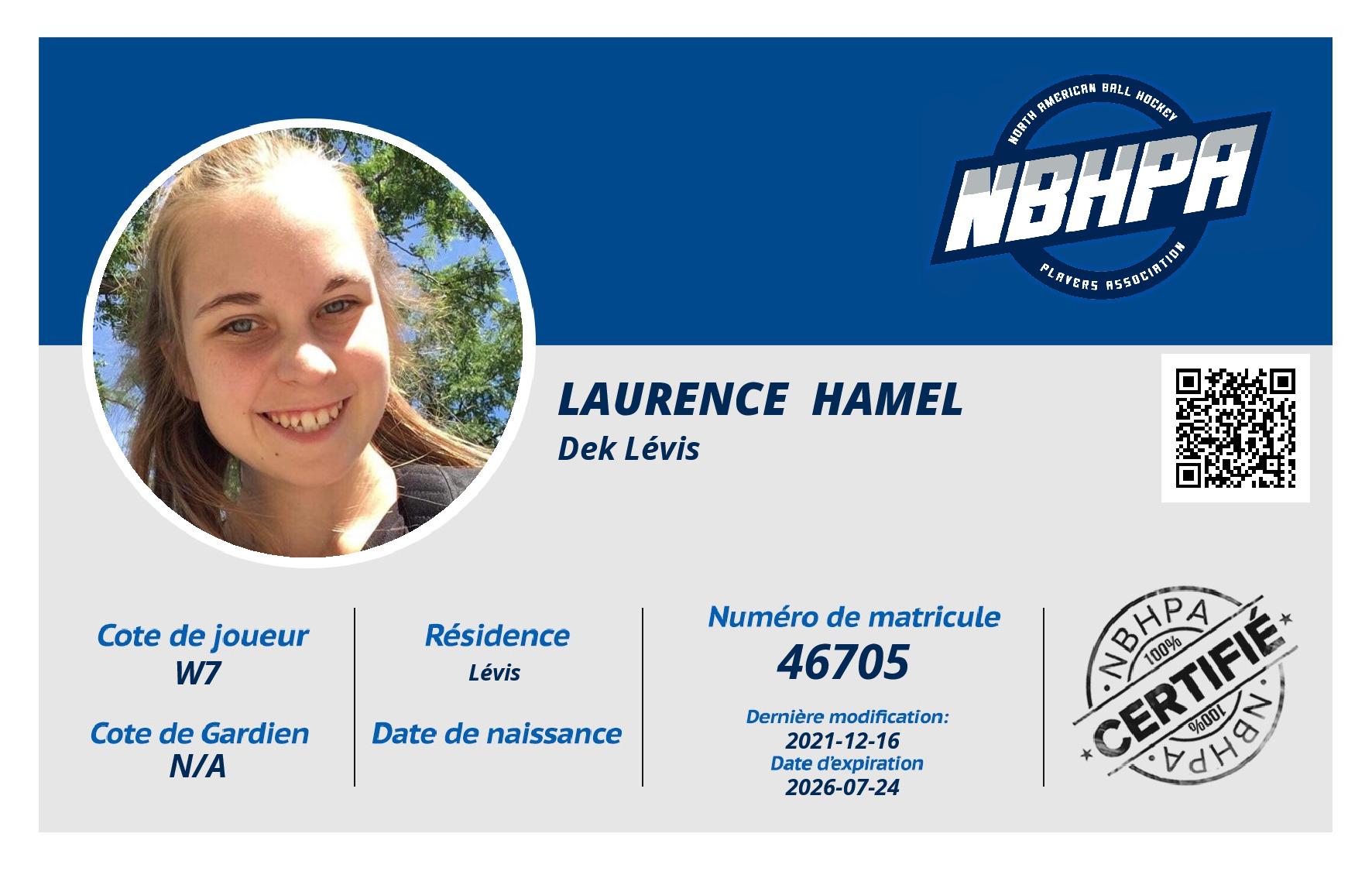Laurence  Hamel 