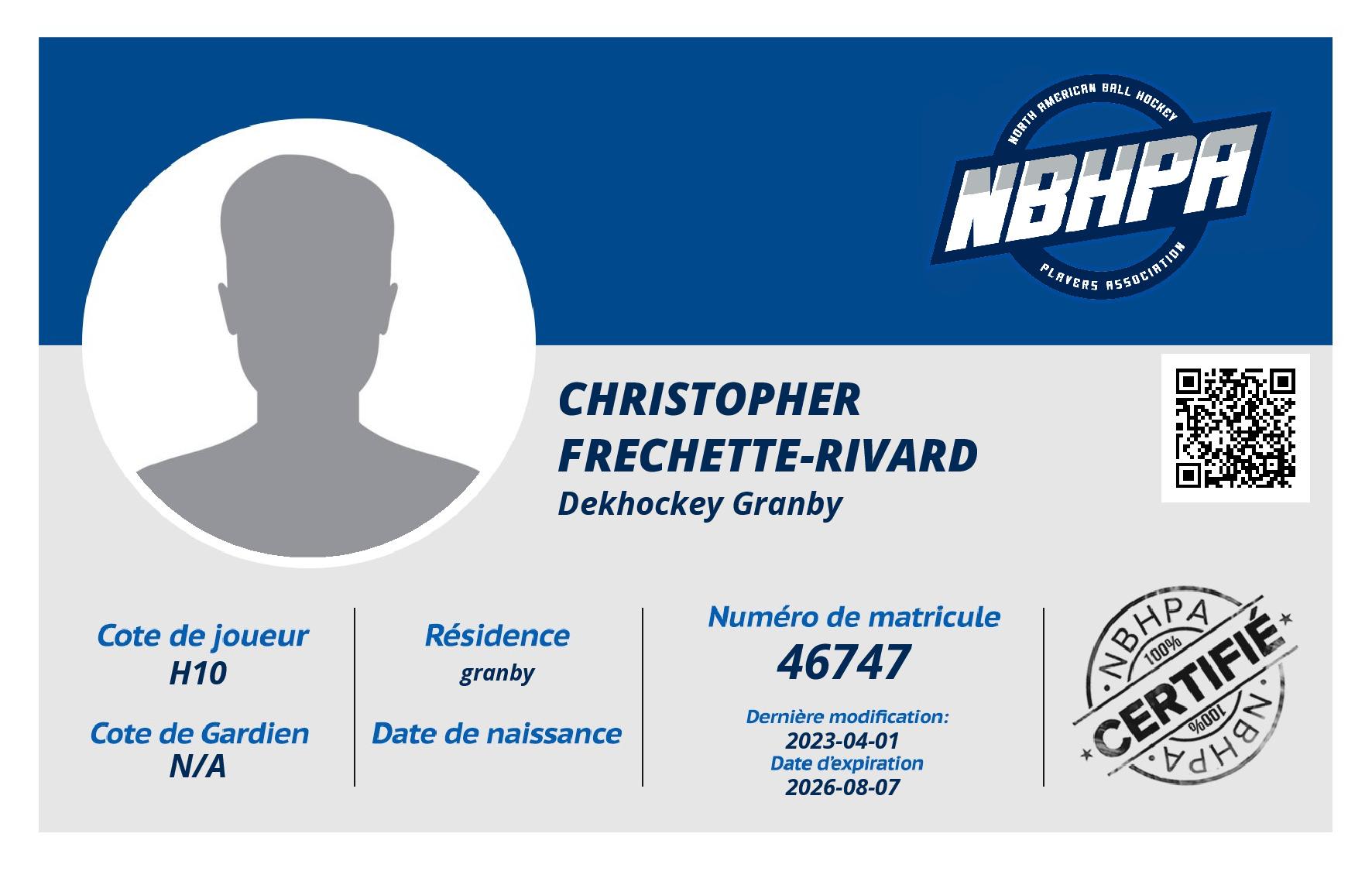 Christopher Frechette-Rivard