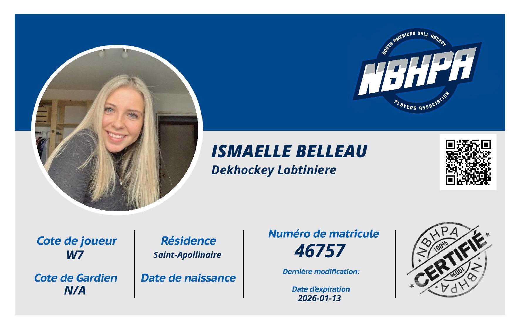 Ismaelle Belleau